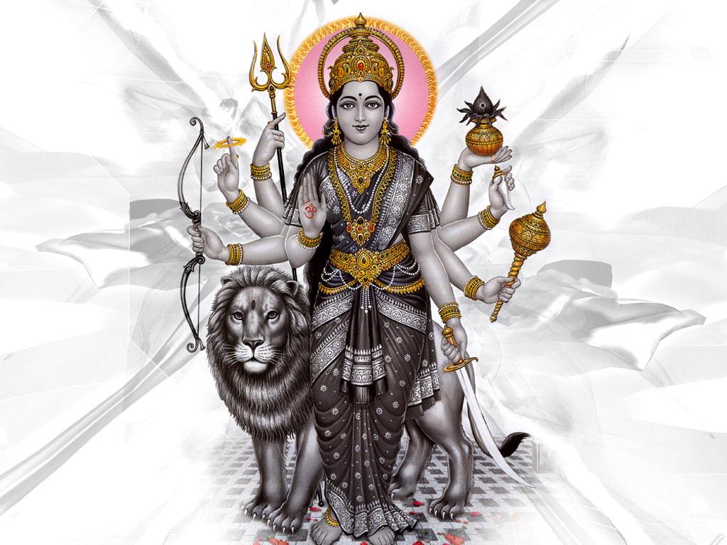 1024x768 Maa Durga HD Wallpaper