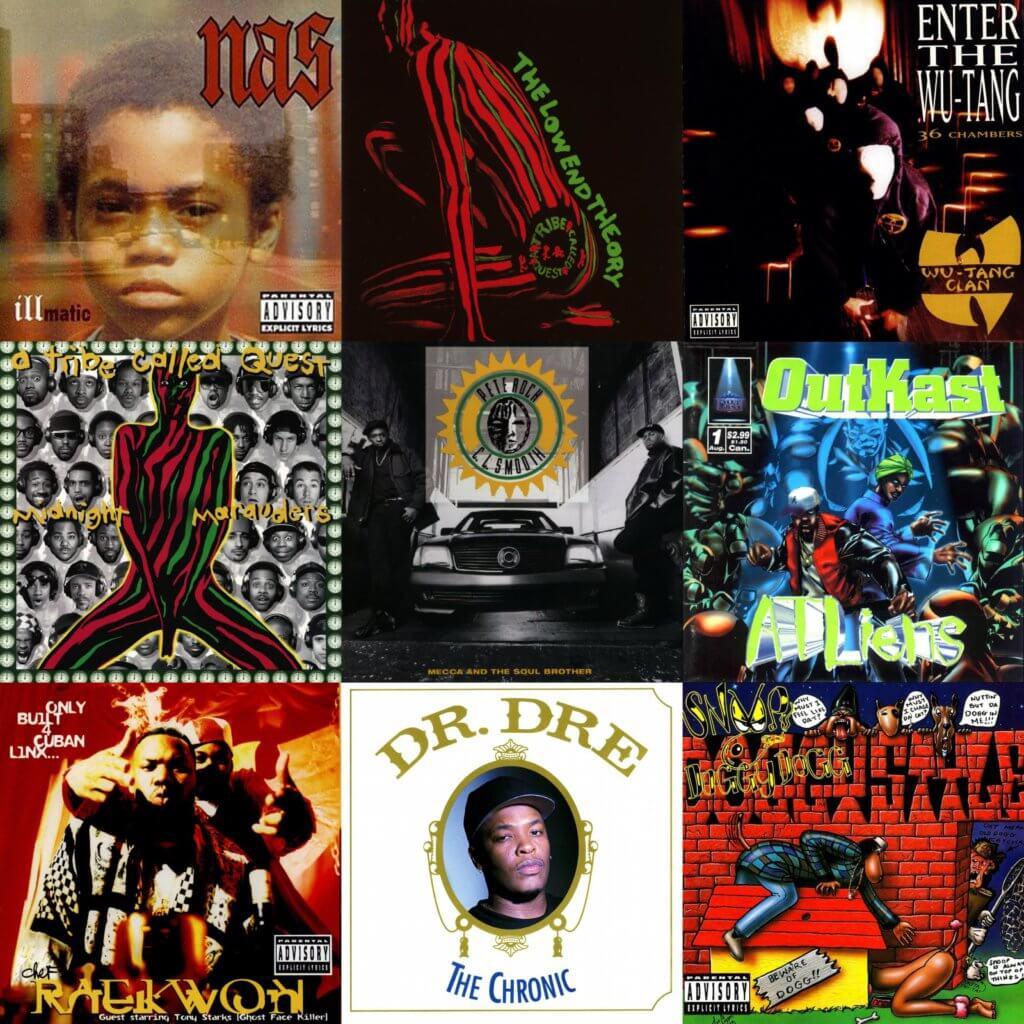 1024x1024 Greatest Hip Hop Albums Nineties Hop Classic Album Covers