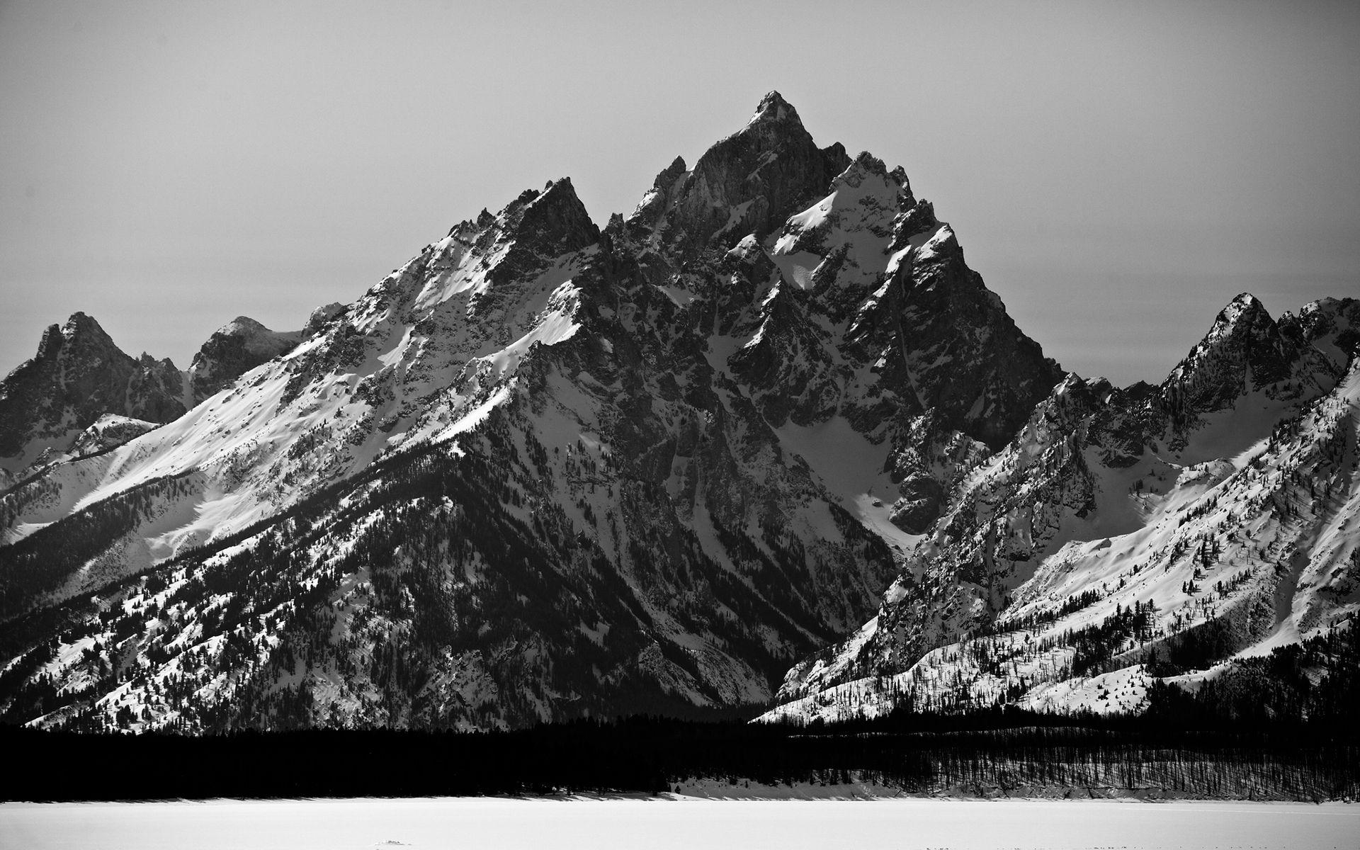 Black And White Mountain Wallpaper - www.inf-inet.com