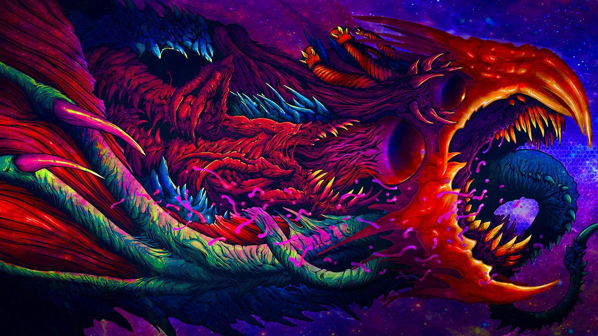 1920x1080 Beast (character), red, blue, pink, fire, lime greenx1080 Wallpaper.cc. Hyper beast, Anime scenery wallpaper, Cool anime wallpaper
