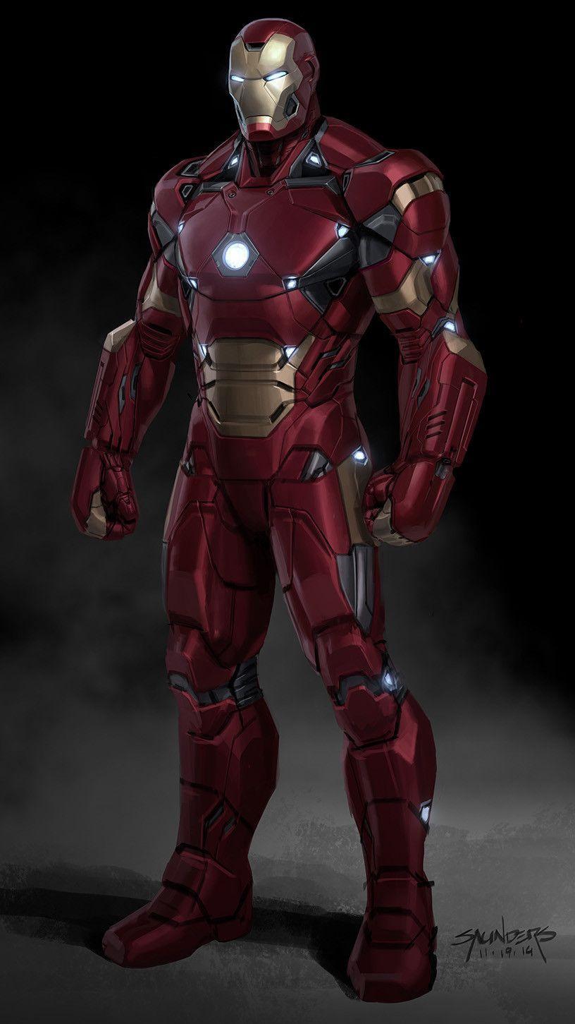 816x1451 Iron Man Mk Phil Saunders. Iron man movie, Iron man, Iron man suit