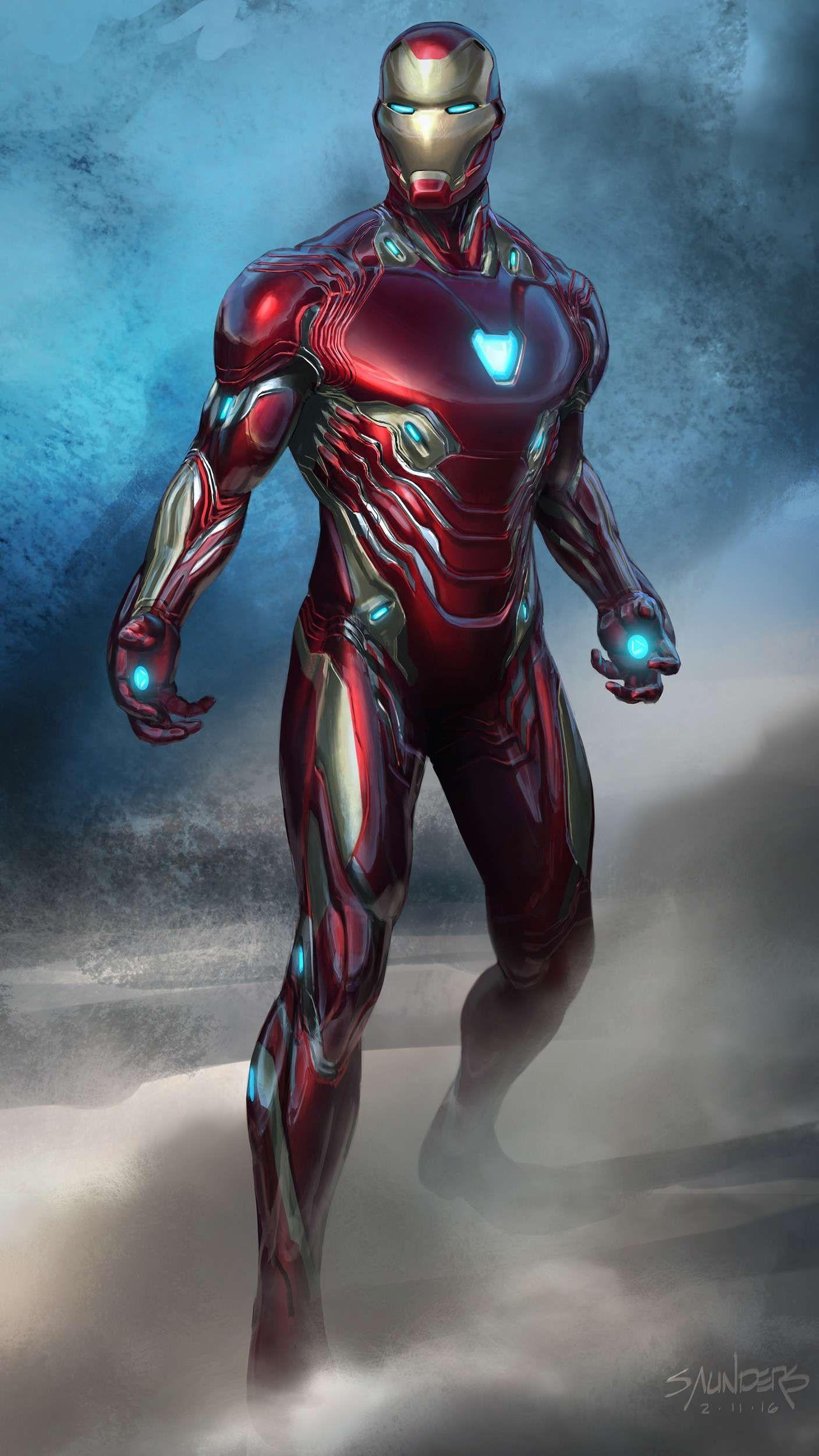 1407x2500 Wallpaper Iron Man Mark 50 Image