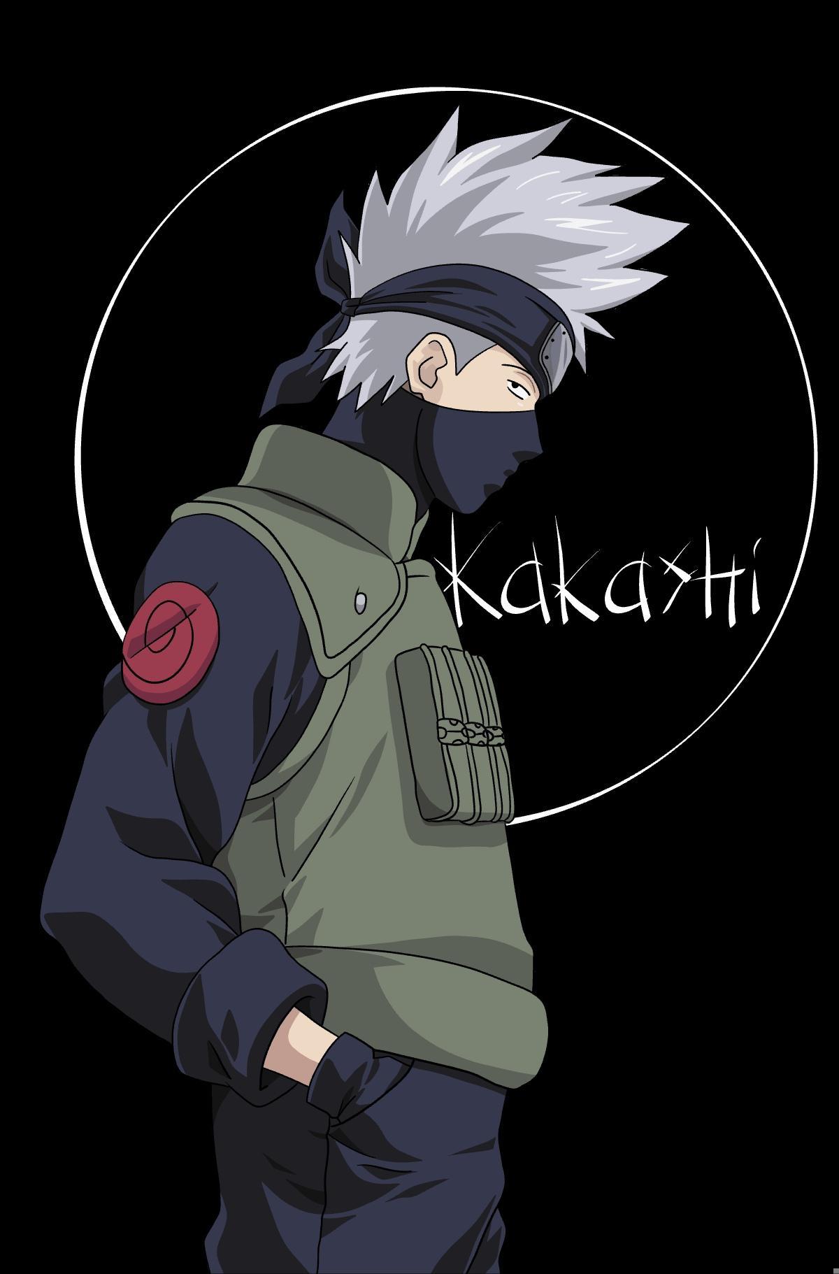 1200x1822 Second digital Kakashi drawing. I wasn't too sure about the background but I kind of like it.: Naruto