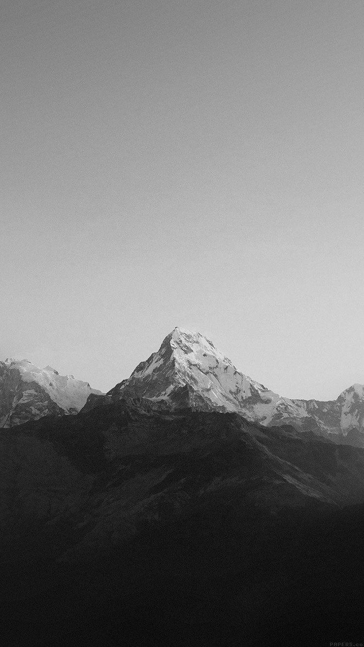 Black And White Mountain Background