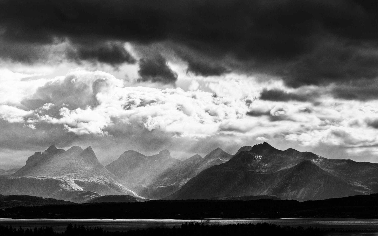 1440x900 Mountain Black And White Mac Wallpaper Download. Free Mac