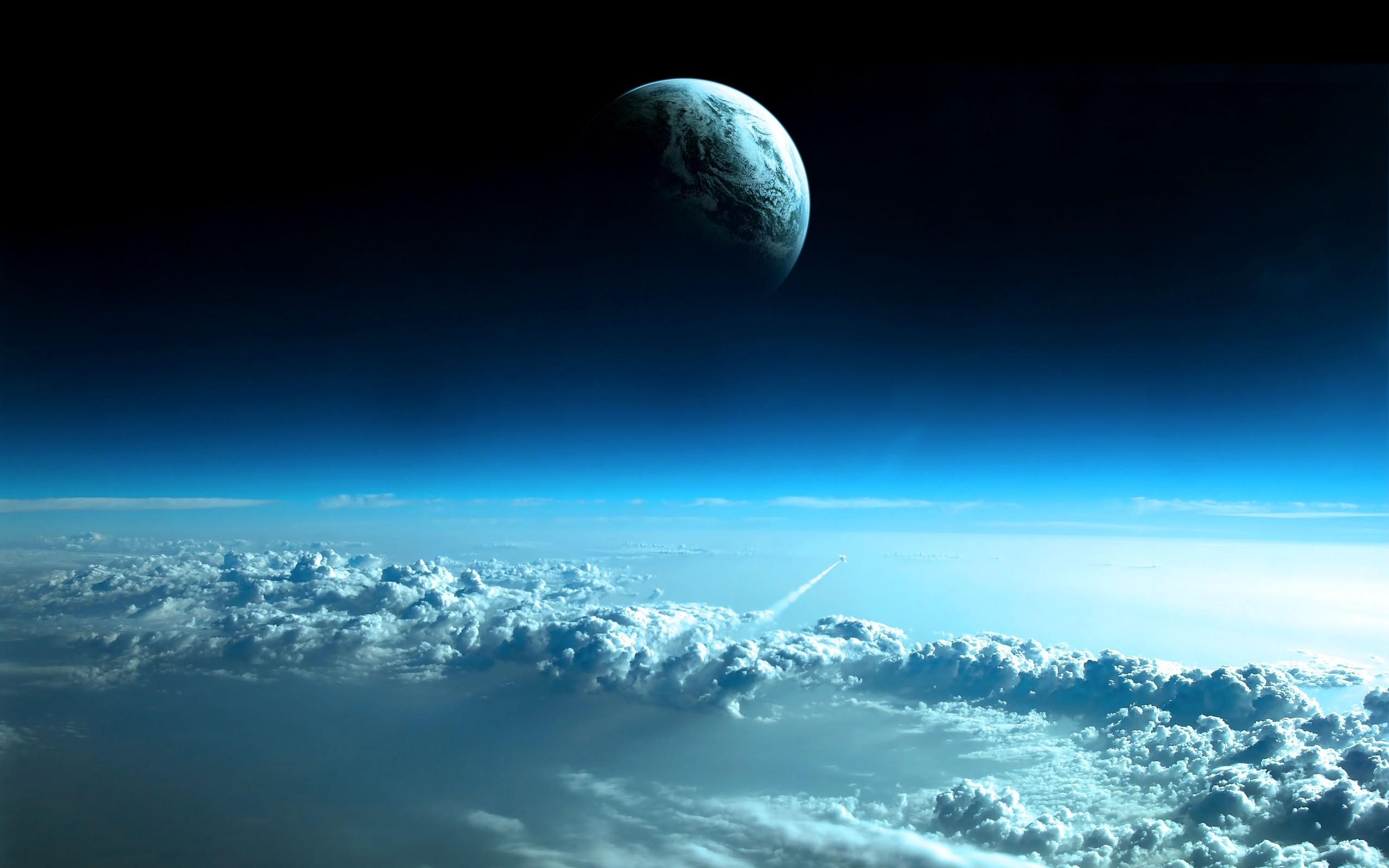 2560x1600 space, Earth, Clouds Wallpaper HD / Desktop and Mobile Background