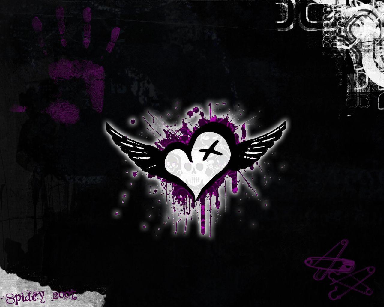 1280x1024 Emo Anime Wallpaper