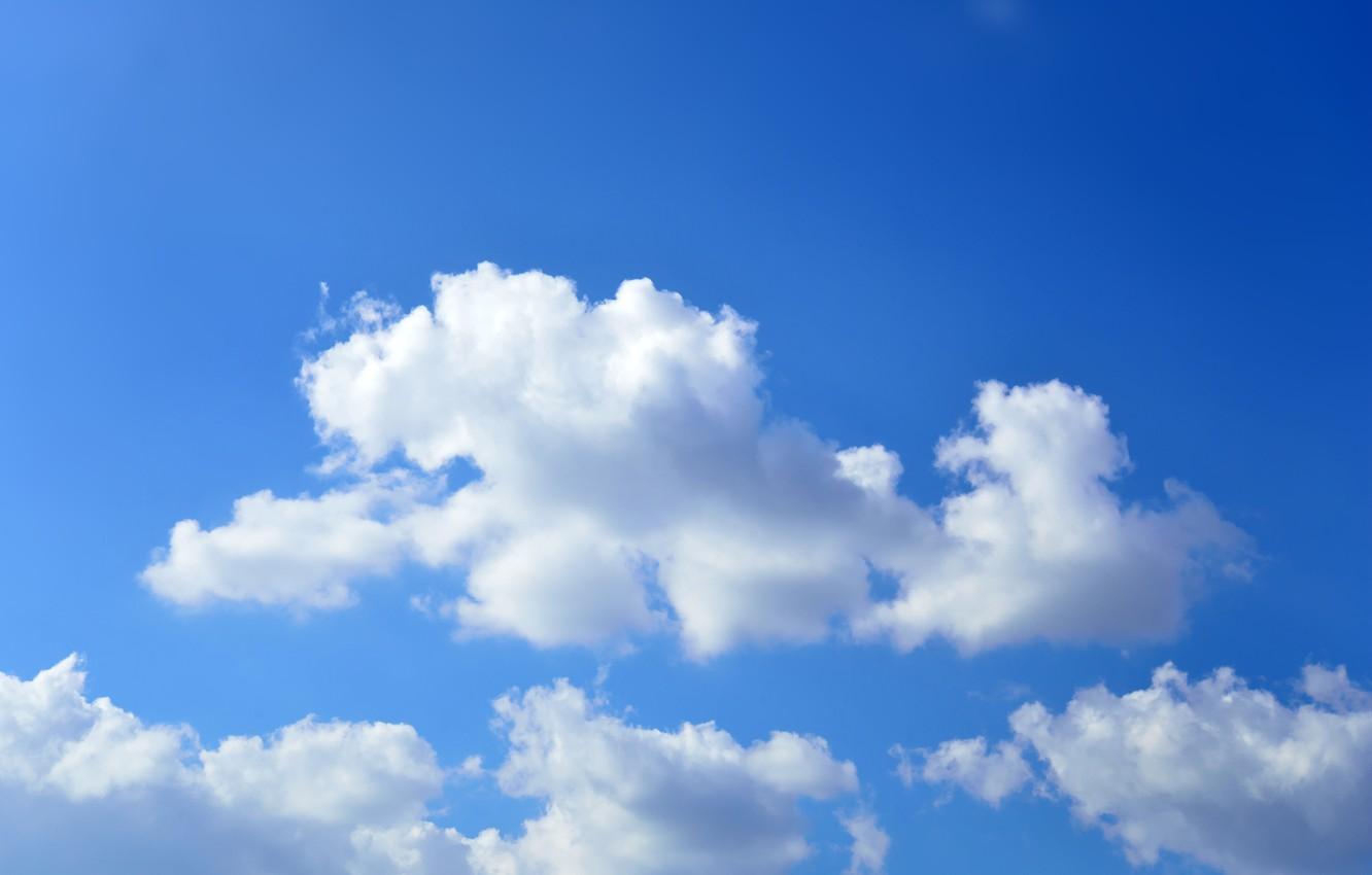 1332x850 Wallpaper nature, blue, The sky, fluffy clouds image for desktop, section природа