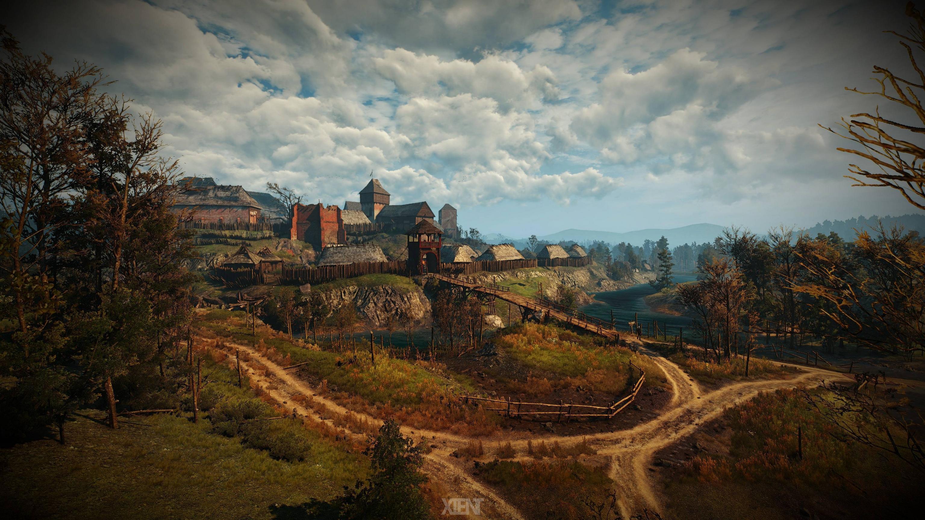 3072x1728 The Witcher 3 Game Village Wallpaper, HD Games 4K Wallpaper, Image, Photo and Background