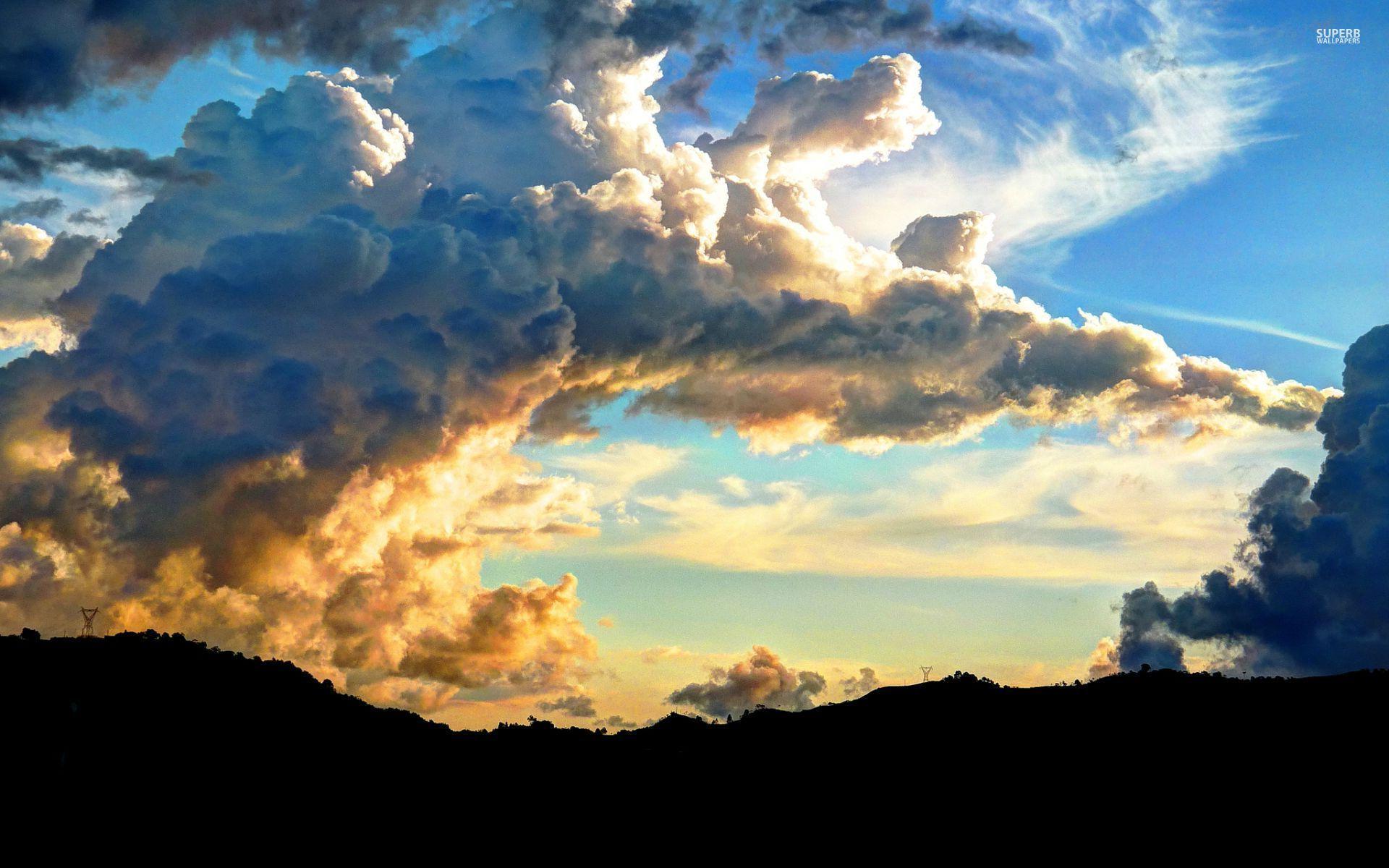 1920x1200 Fluffy Clouds wallpaper. Fluffy Clouds