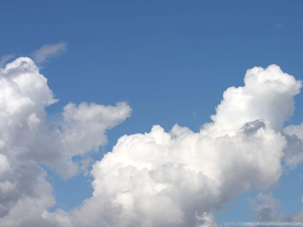 1024x768 Wallpaper Cloud Blue Sky With White Fluffy Clouds 1024x768. Desktop Background
