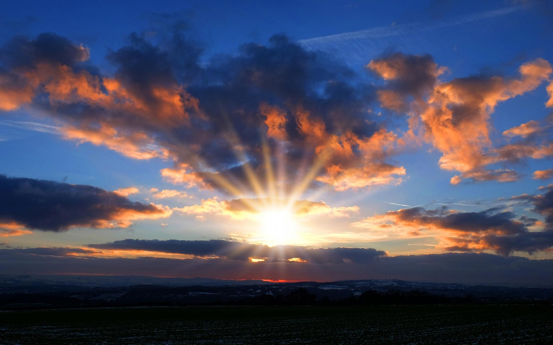 1920x1200 sunset clouds wallpaper, sky, cloud, horizon, sunset, sunrise