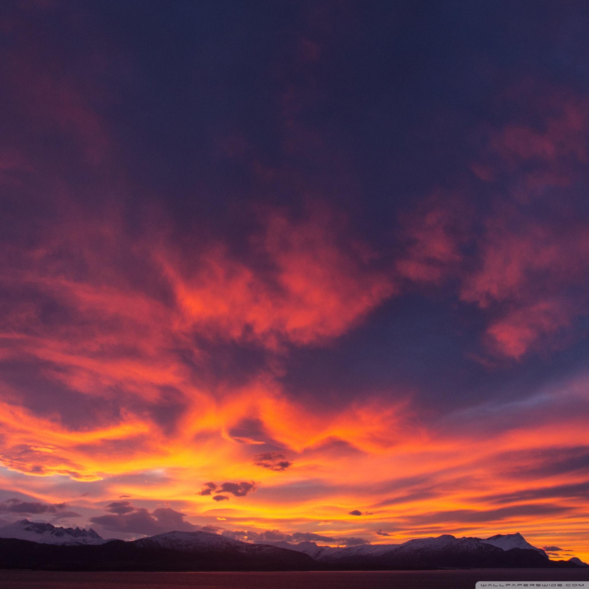2048x2048 Gold Sunset Sky Ultra HD Desktop Background Wallpaper for 4K UHD TV : Widescreen & UltraWide Desktop & Laptop : Tablet