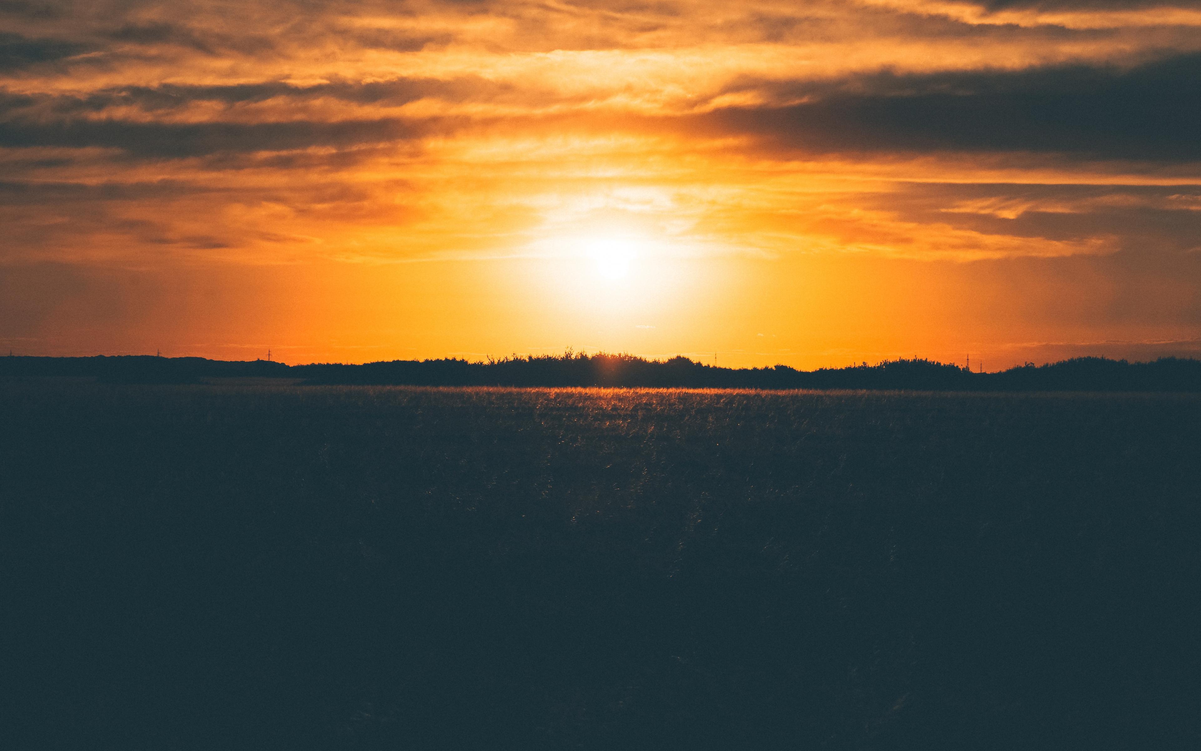 3840x2400 Desktop Wallpaper Sunset, Sky, Clouds, Nature, HD Image, Picture, Background, 0d18e8