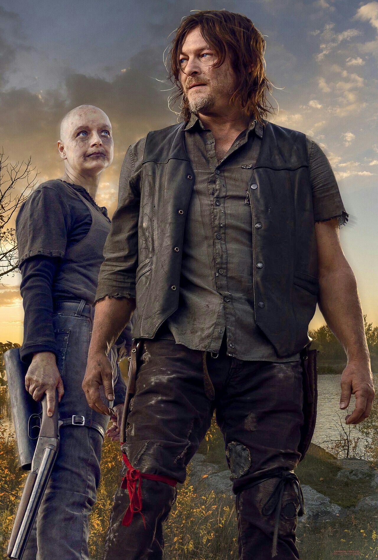 1280x1898 ALPHA AND DARYL DIXON. Walking dead season Walking dead daryl, Amc walking dead