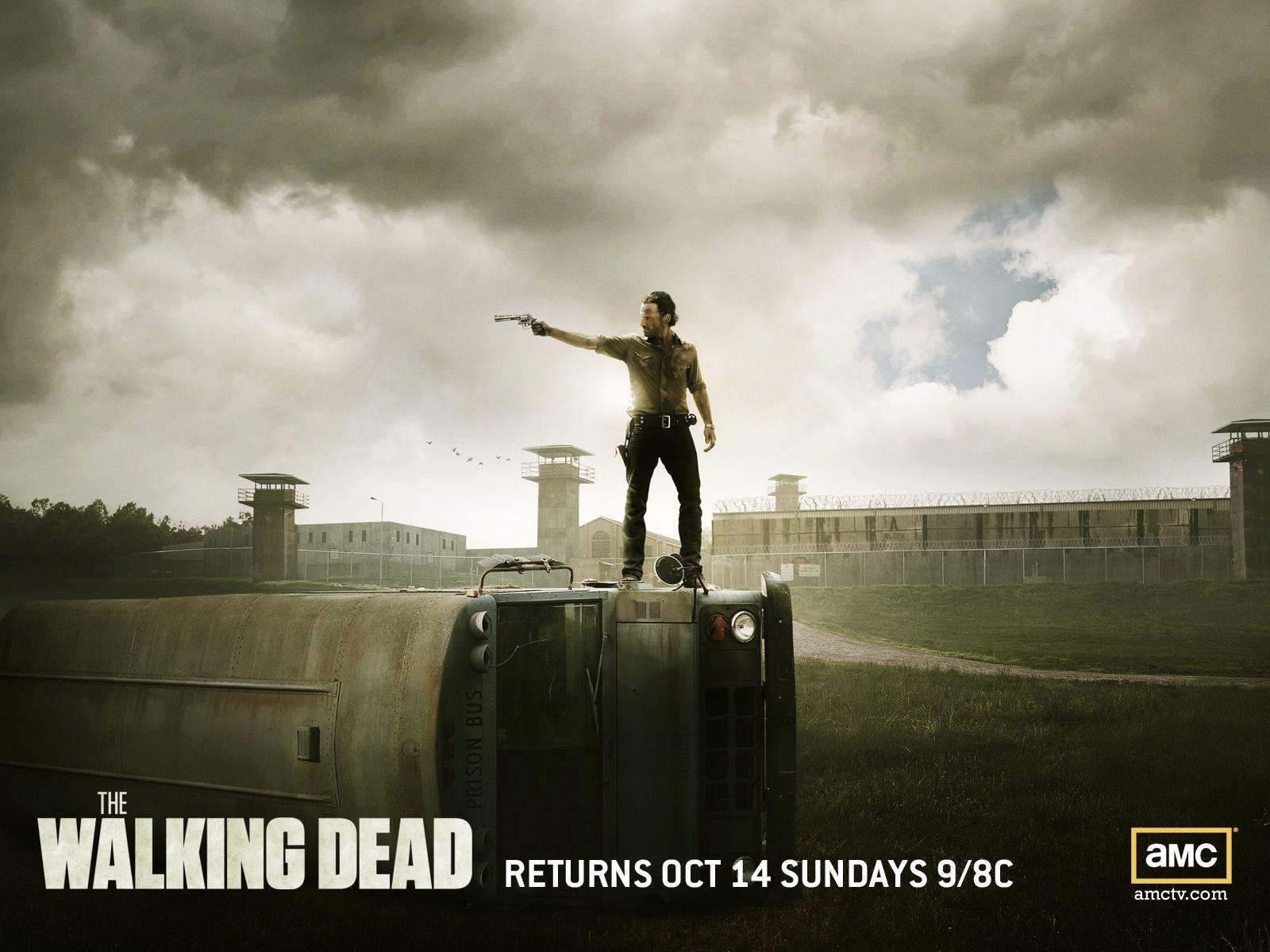 1600x1200 The Walking Dead Wallpaper: Rick Grimes. Walking dead wallpaper, Walking dead season, Walking dead prison