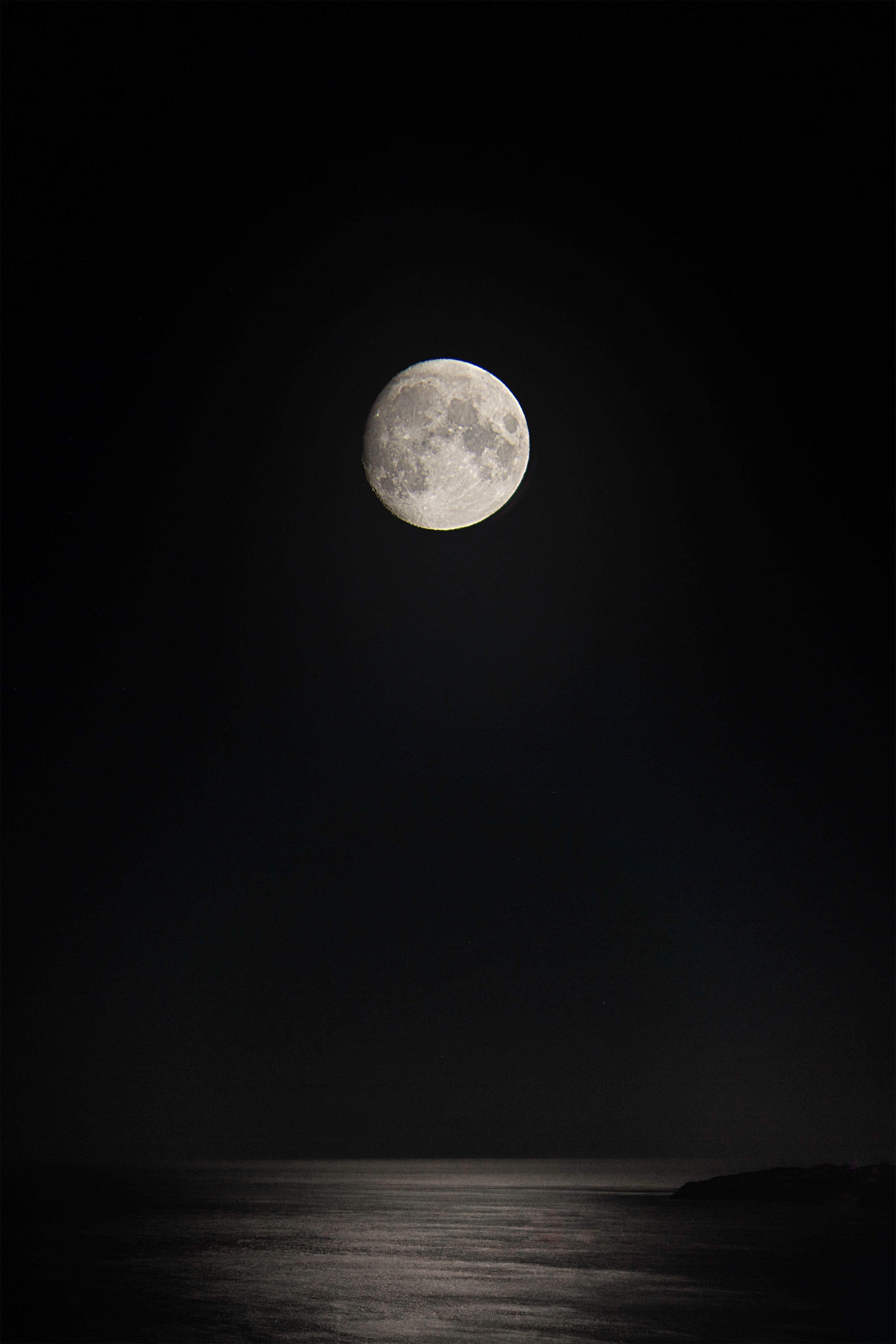 3623x5434 Moon Light Black Wallpaper