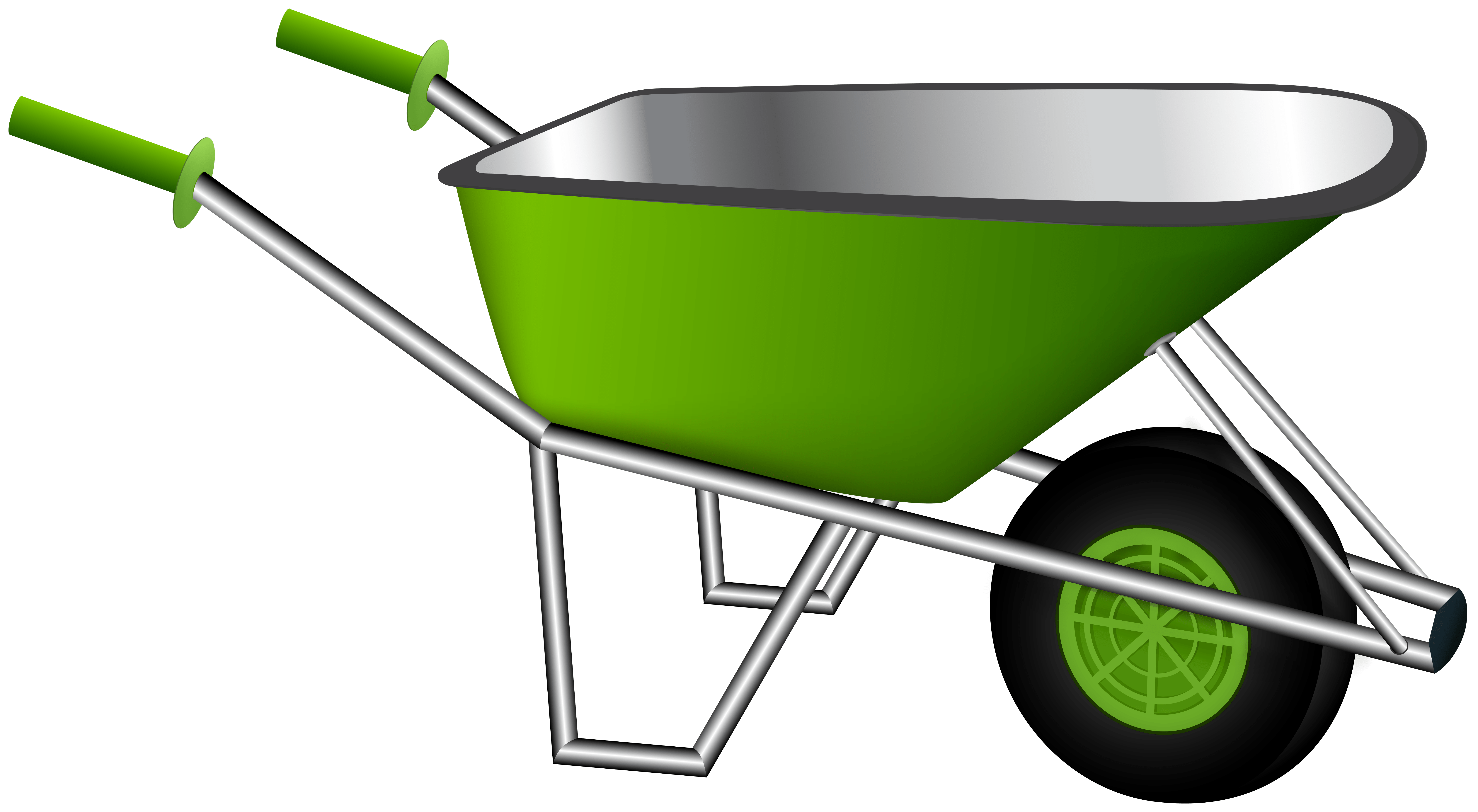8000x4395 Garden Wheelbarrow PNG Clipart​-Quality Image and Transparent PNG Free Clipart