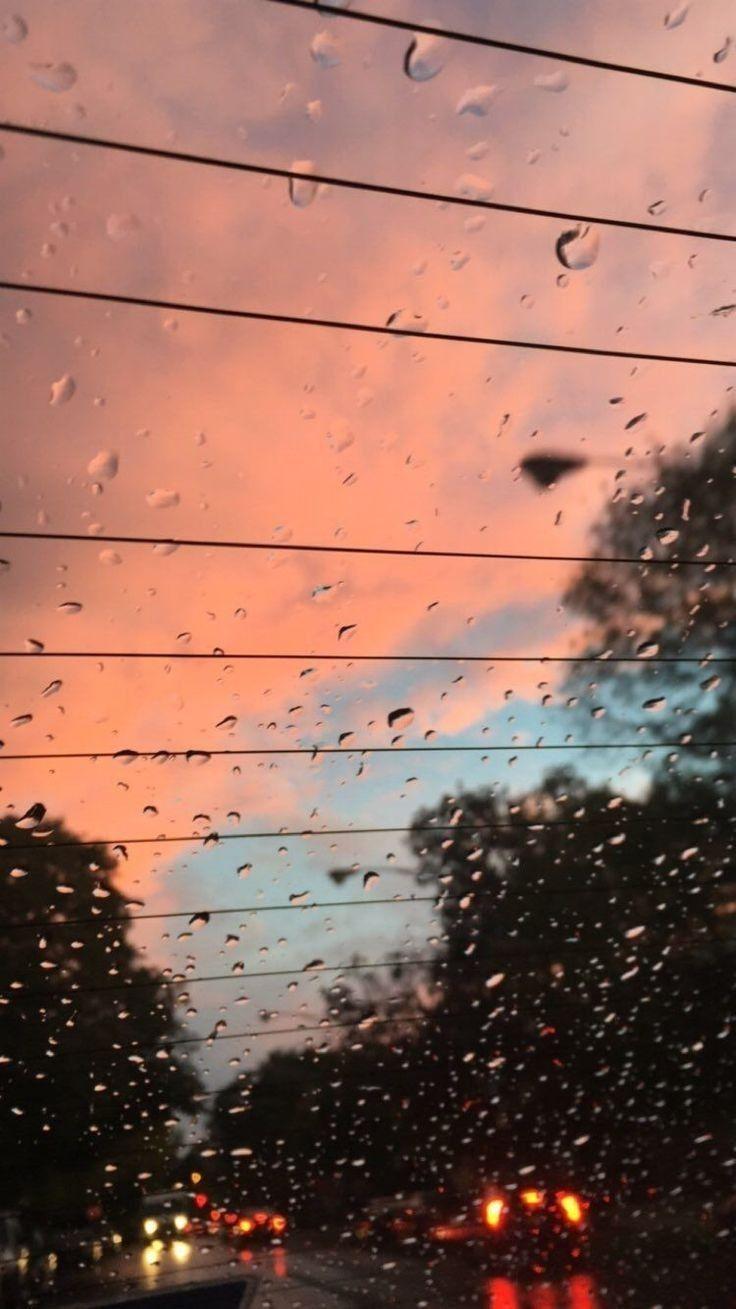 736x1309 blue #sky #pink #view #rain. Sky aesthetic, Sunset wallpaper, Beautiful nature wallpaper
