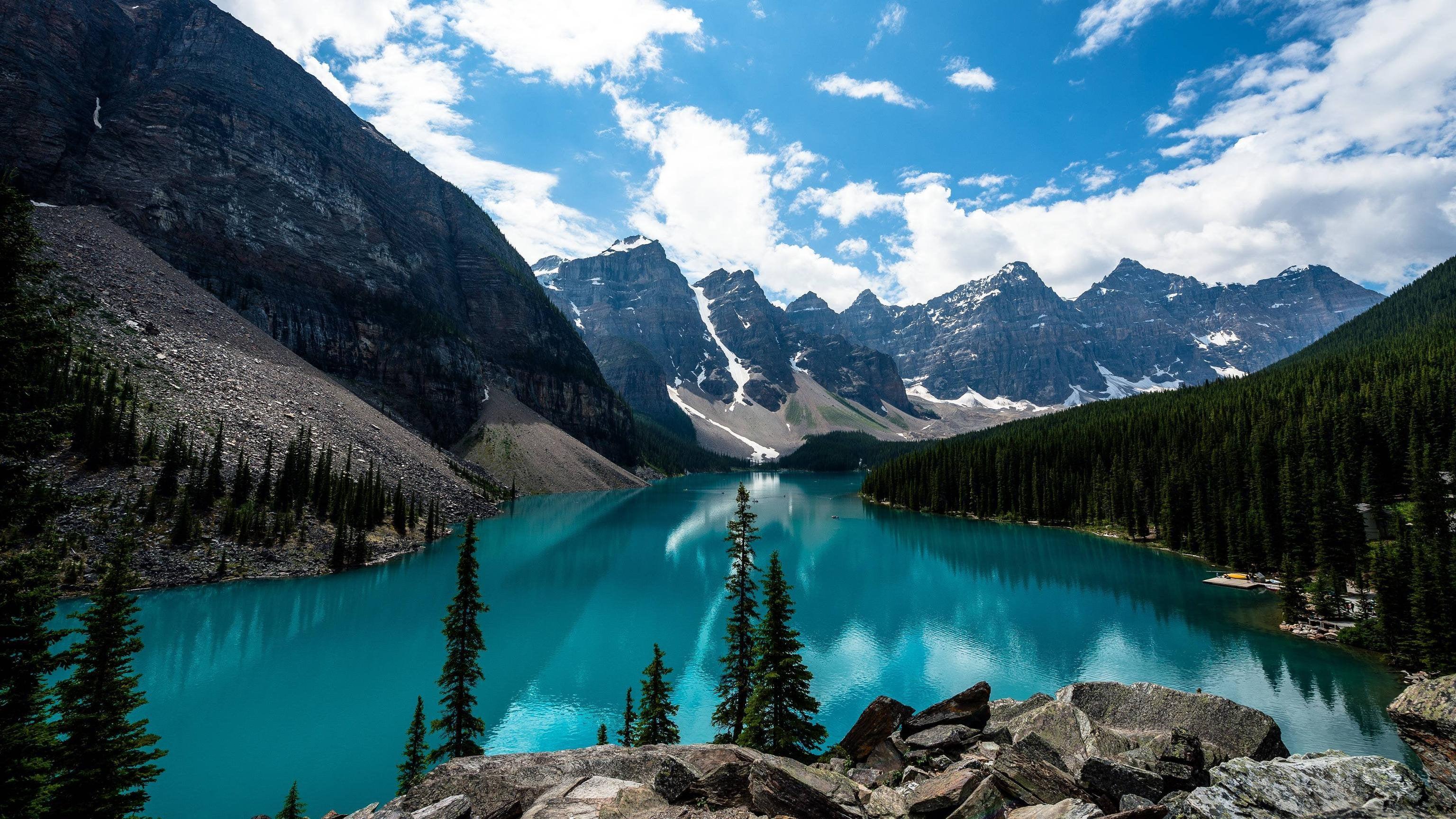3072x1728 MORAINE LAKE CANADA HD [3840x2160]: wallpaper