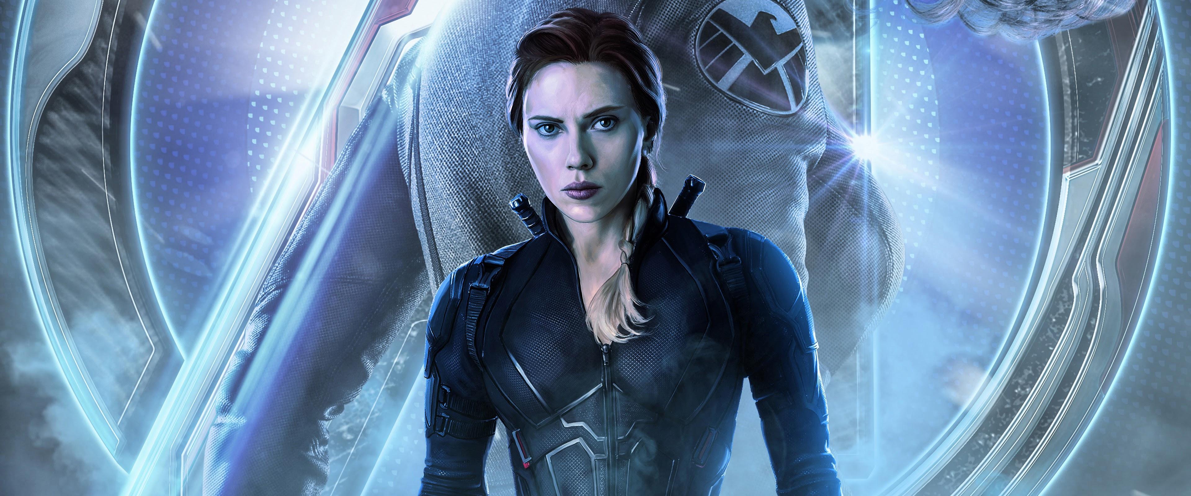 3840x1600 Avengers: Endgame Black Widow 4K Wallpaper