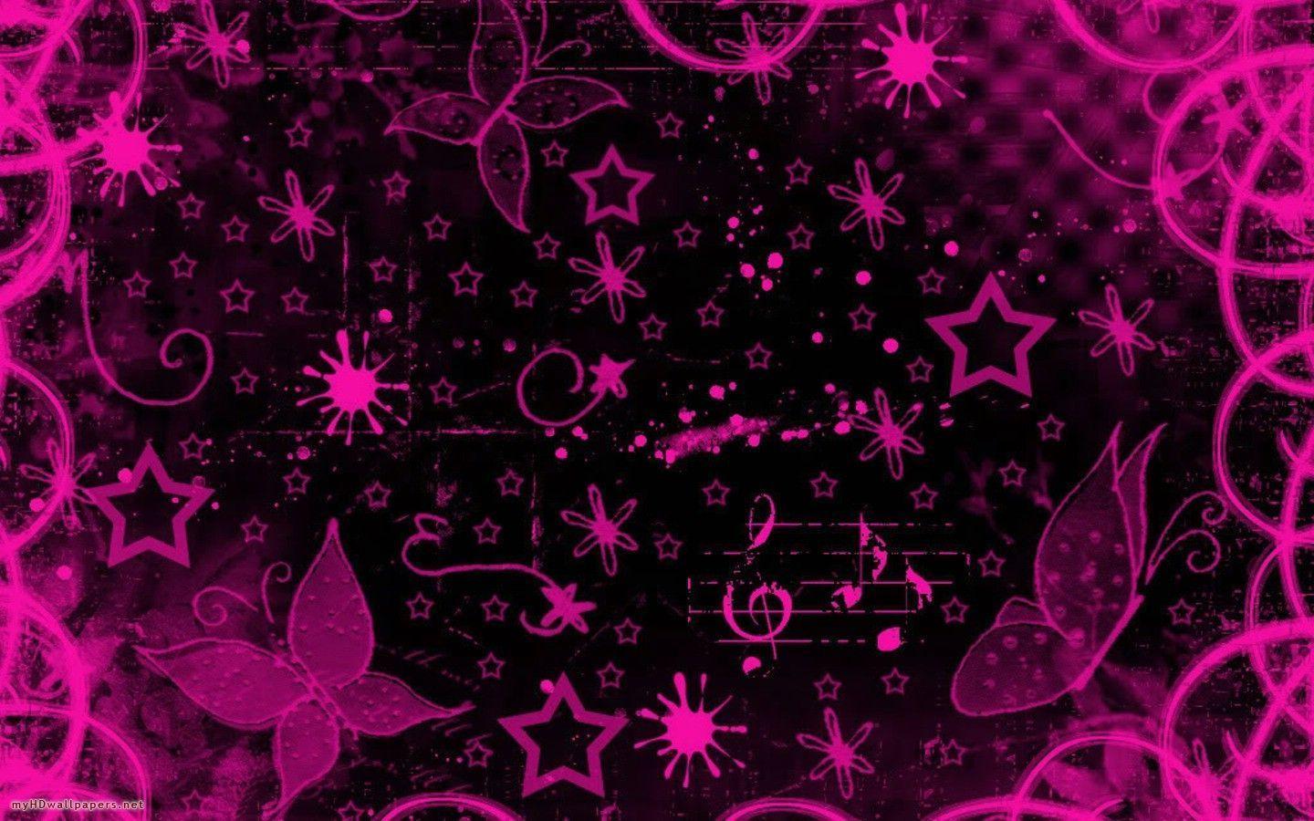 1440x900 Pink and Black Emo Wallpaper, HD Pink and Black Emo Background on WallpaperBat