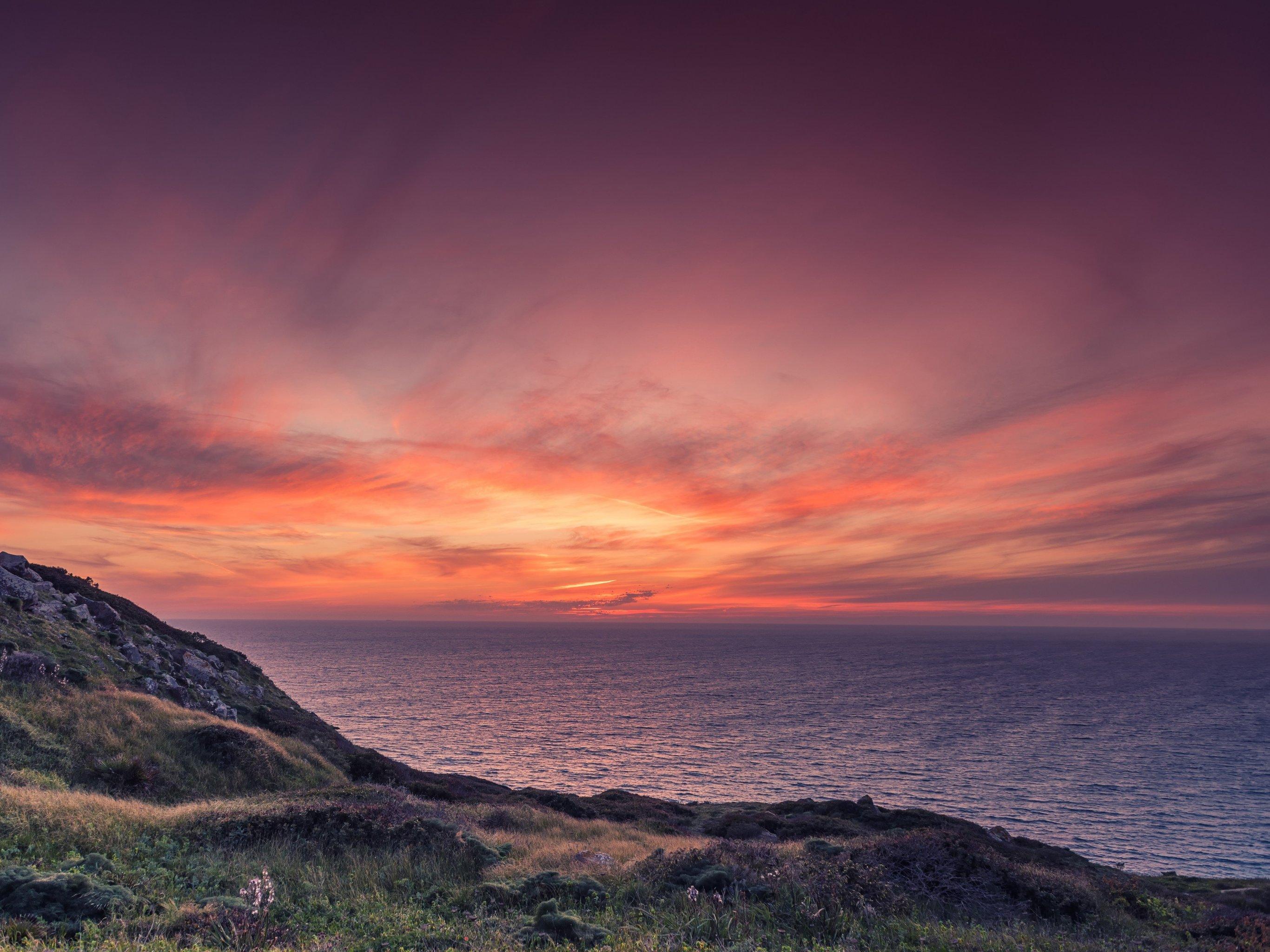 2732x2048 Ocean Sunset Wallpaper, Android & Desktop Background
