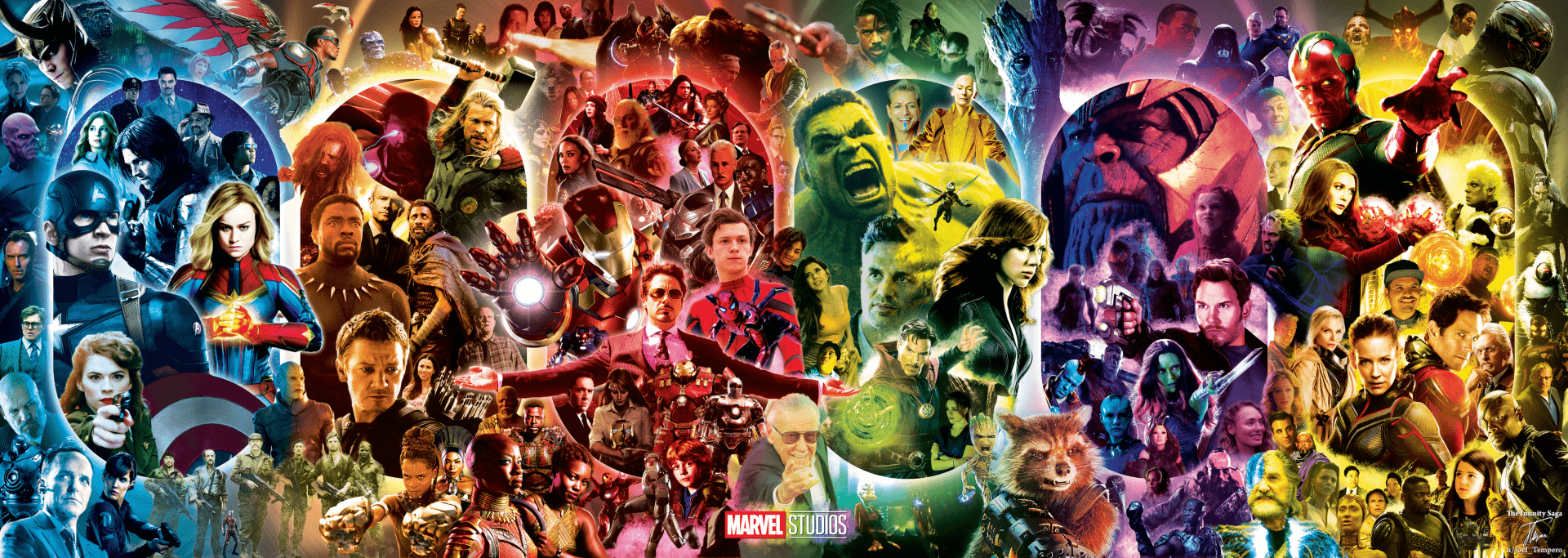 1920x683 The Infinity Saga Cinematic Universe by Joel Tempero HD Wallpaper