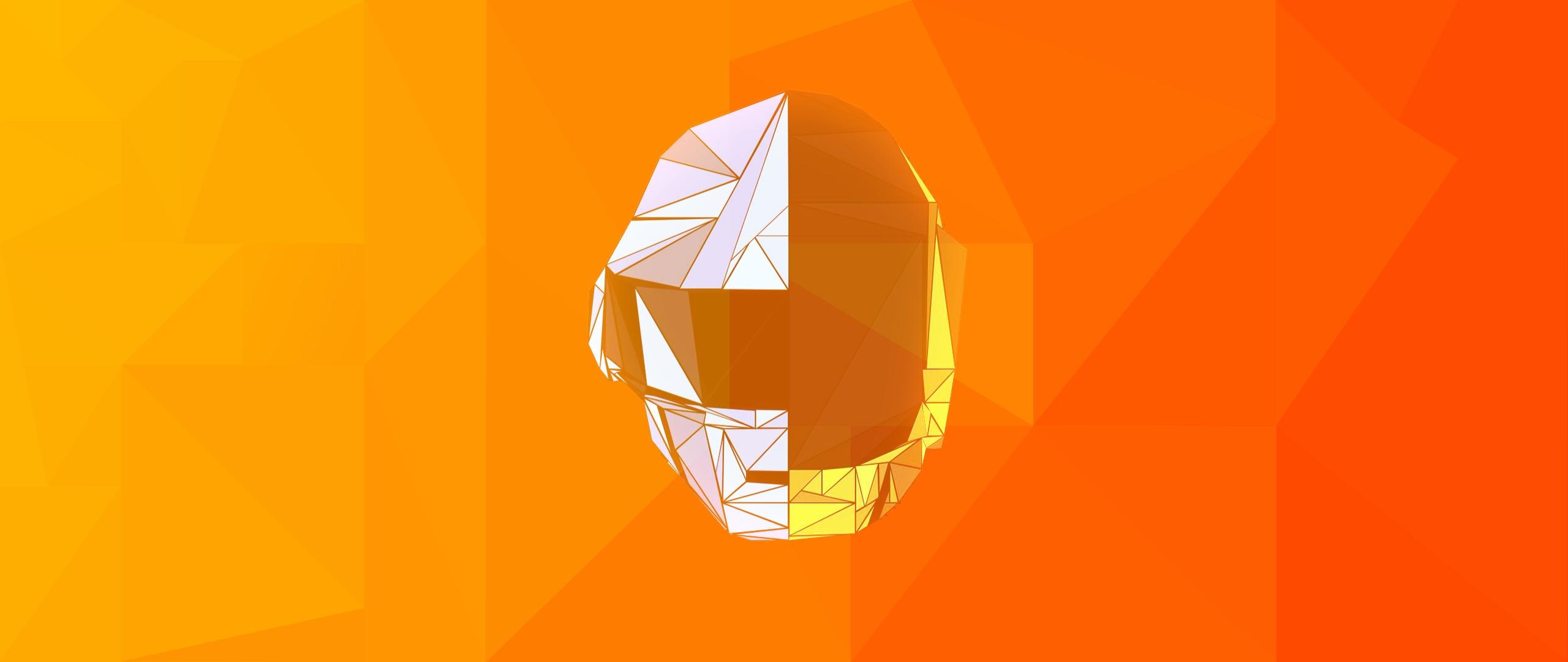 2560x1080 Low Poly Daft Punk Wallpaper, HD Abstract 4K Wallpaper, Image, Photo and Background
