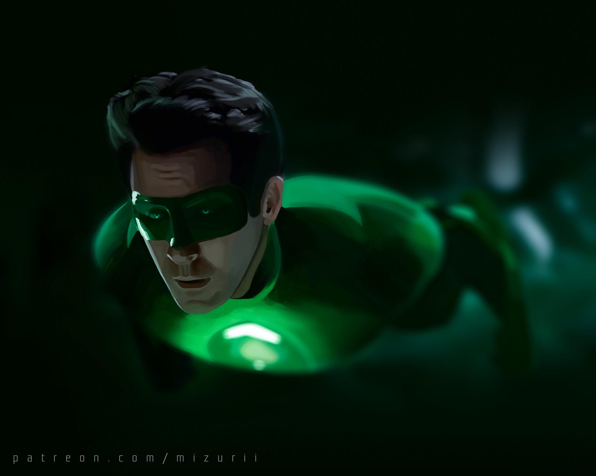 1920x1536 GREEN LANTERN JORDAN PAINTING, Mizuri