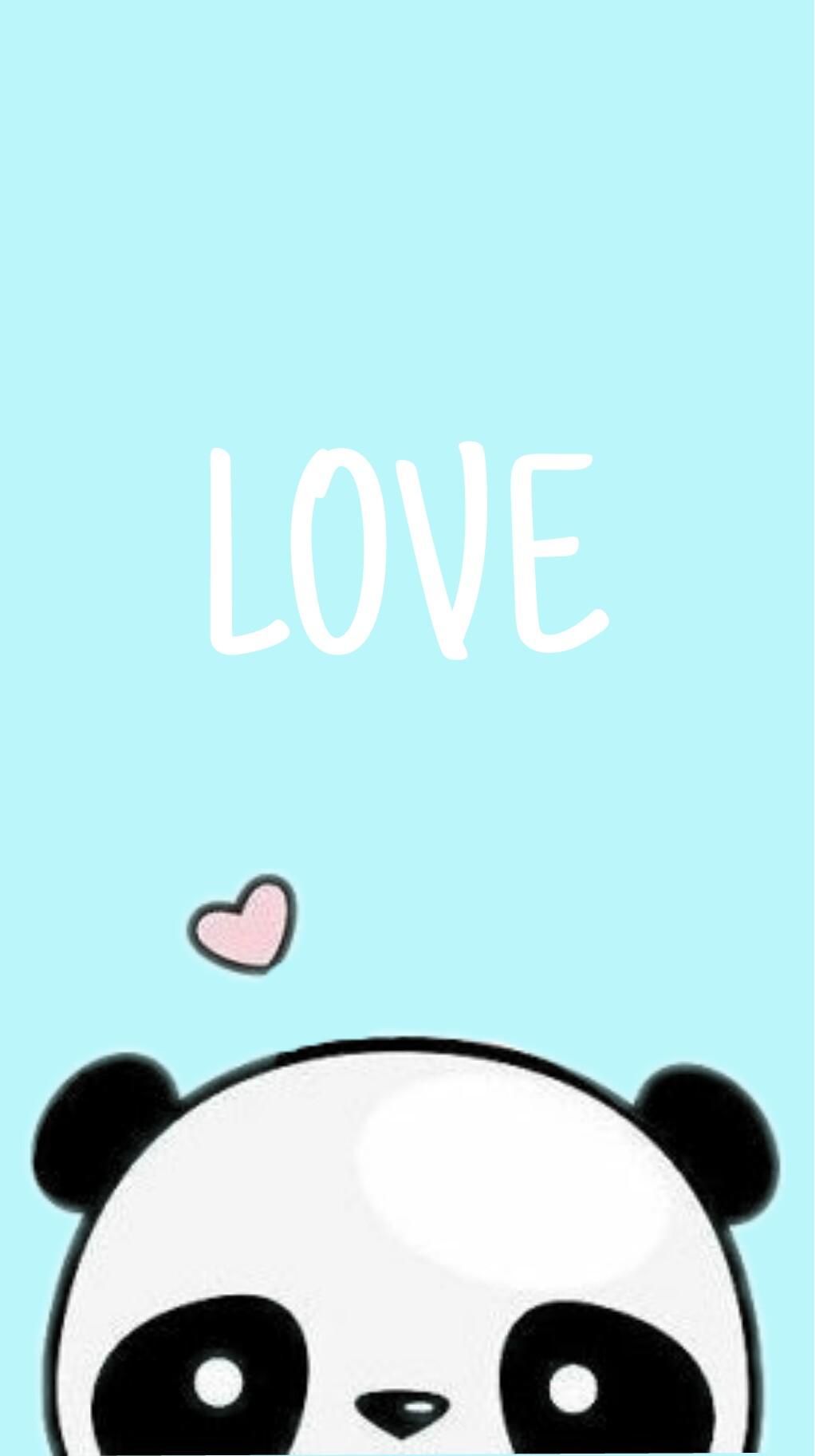 1022x1824 panda love wallpaper Image