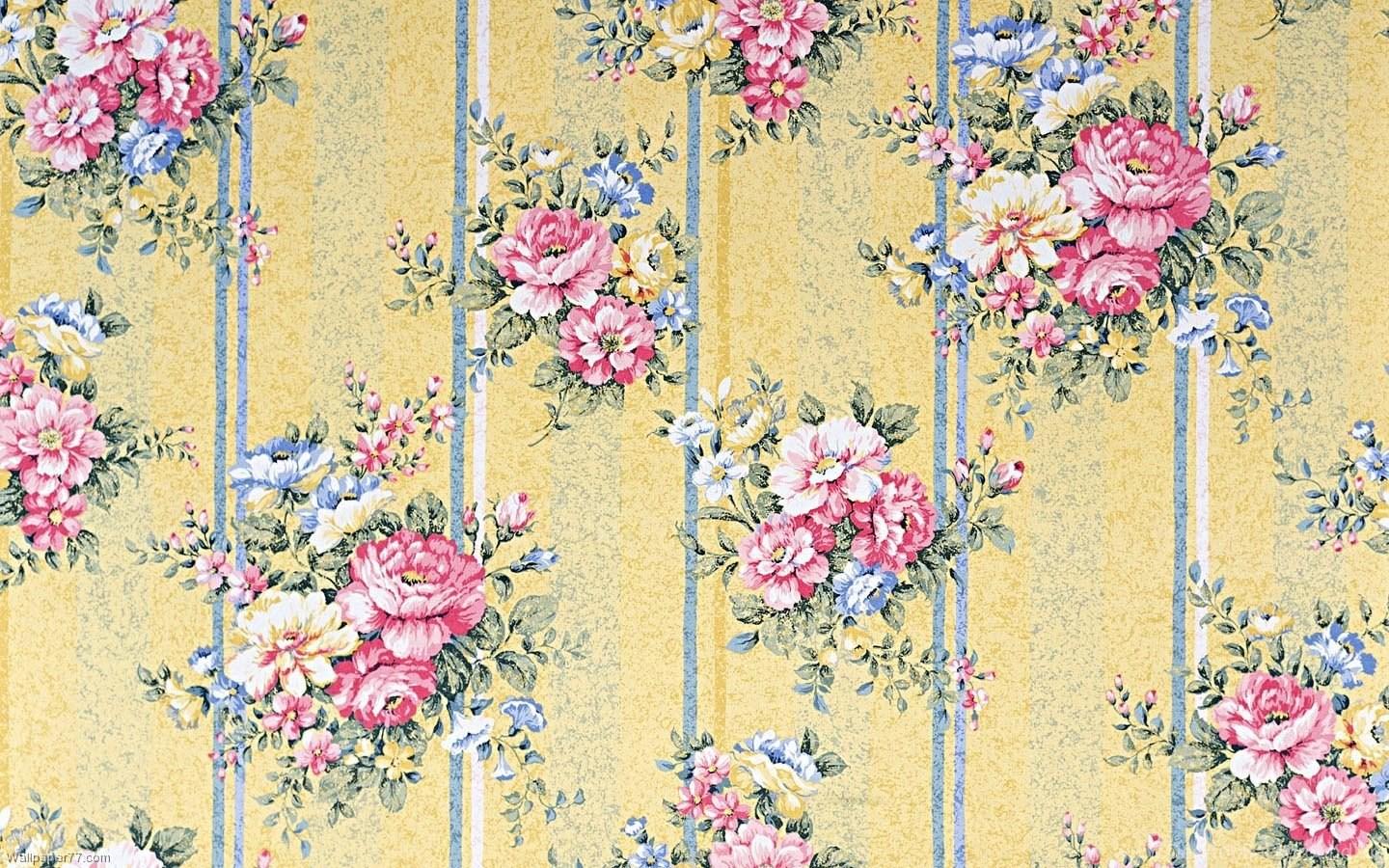 1440x900 Old Vintage Floral Wallpaper Patterns Desktop Background