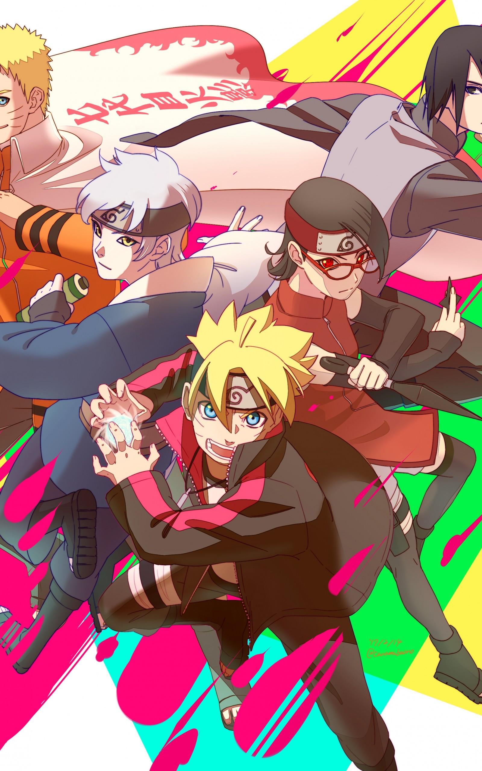 1600x2560 Download 1600x2560 Boruto, Uchiha Sarada, Mitsuki, Uzumaki Naruto, Uchiha Sasuke Wallpaper for Google Nexus 10