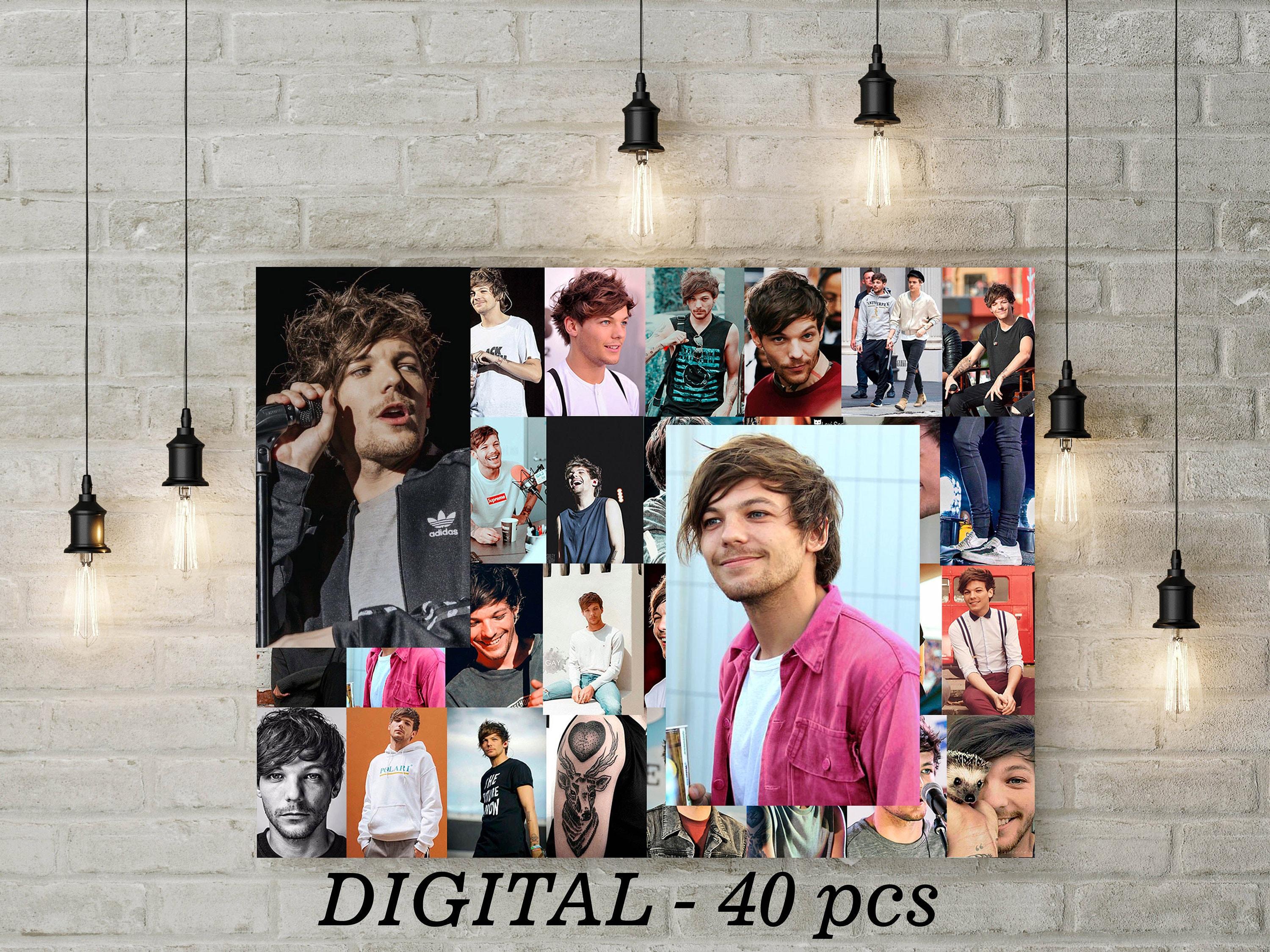 3000x2250 Louis Tomlinson Collage Kit Wall Decor Aesthetic 1D Photo