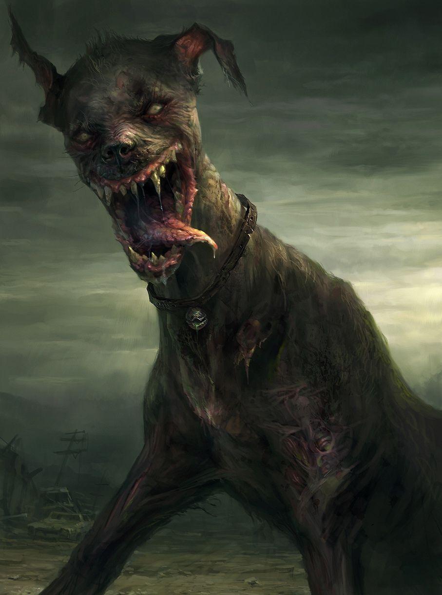 907x1222 Demon Dogs Wallpaper