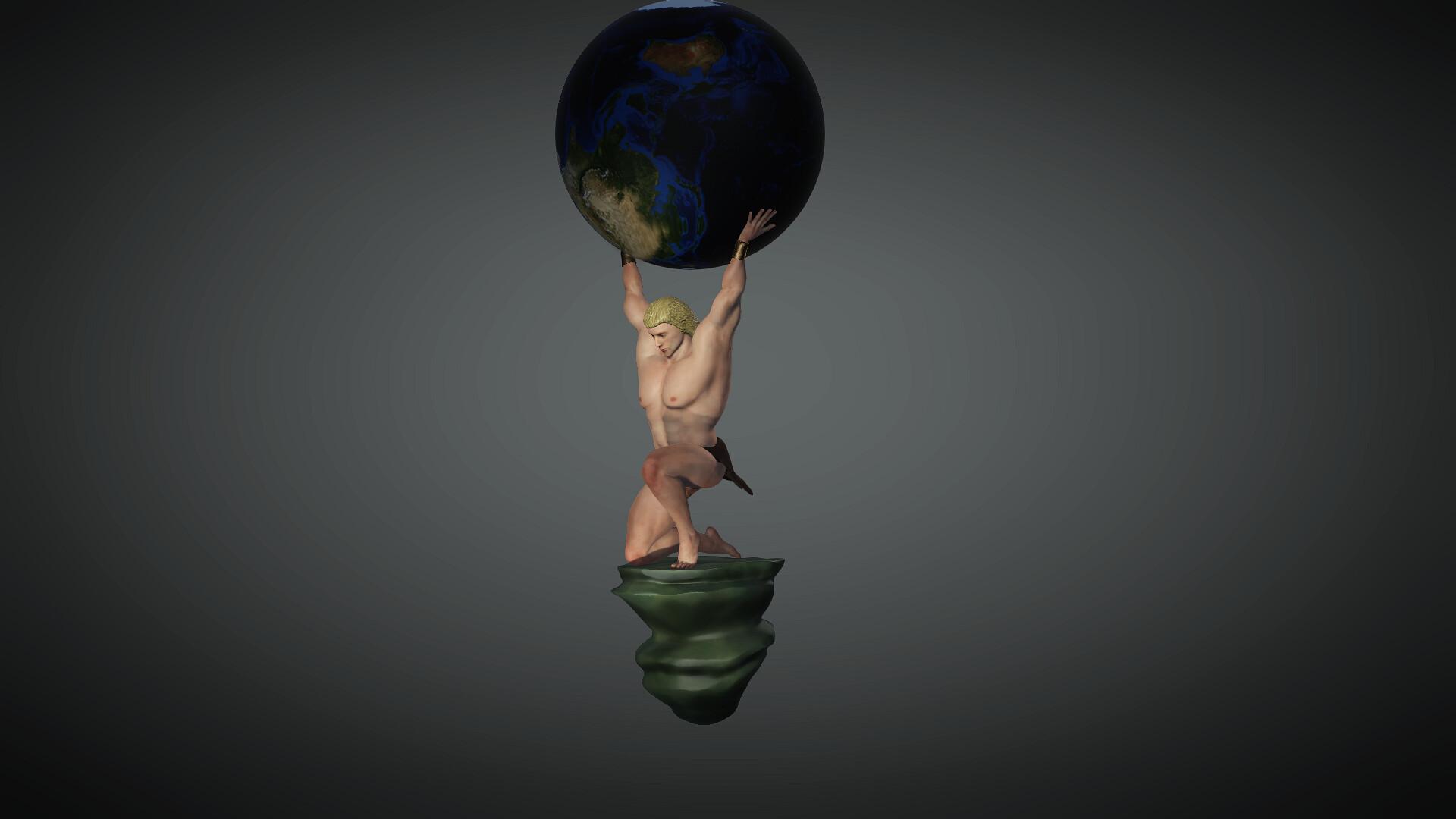 1920x1080 Antonis Skenteridis God 3D Character
