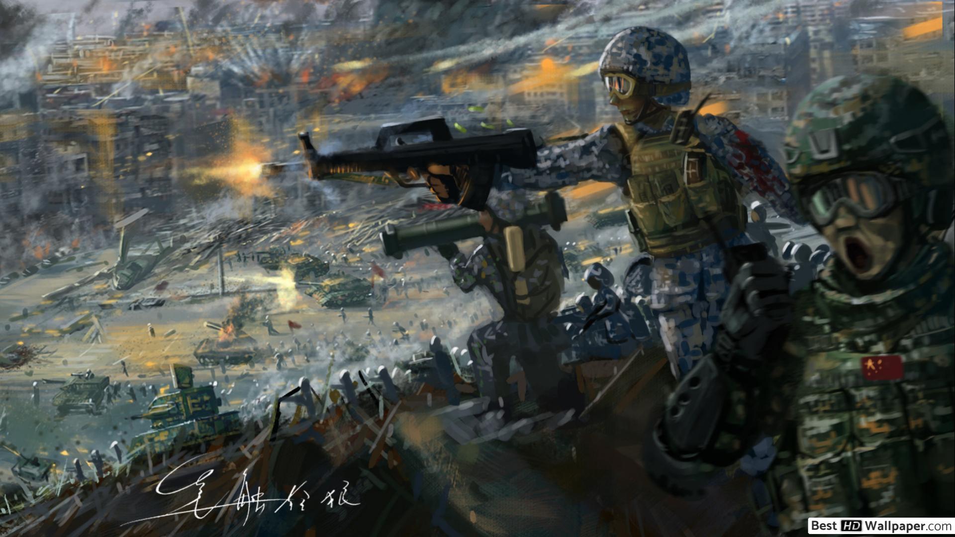 1920x1080 Army In War HD wallpaper download