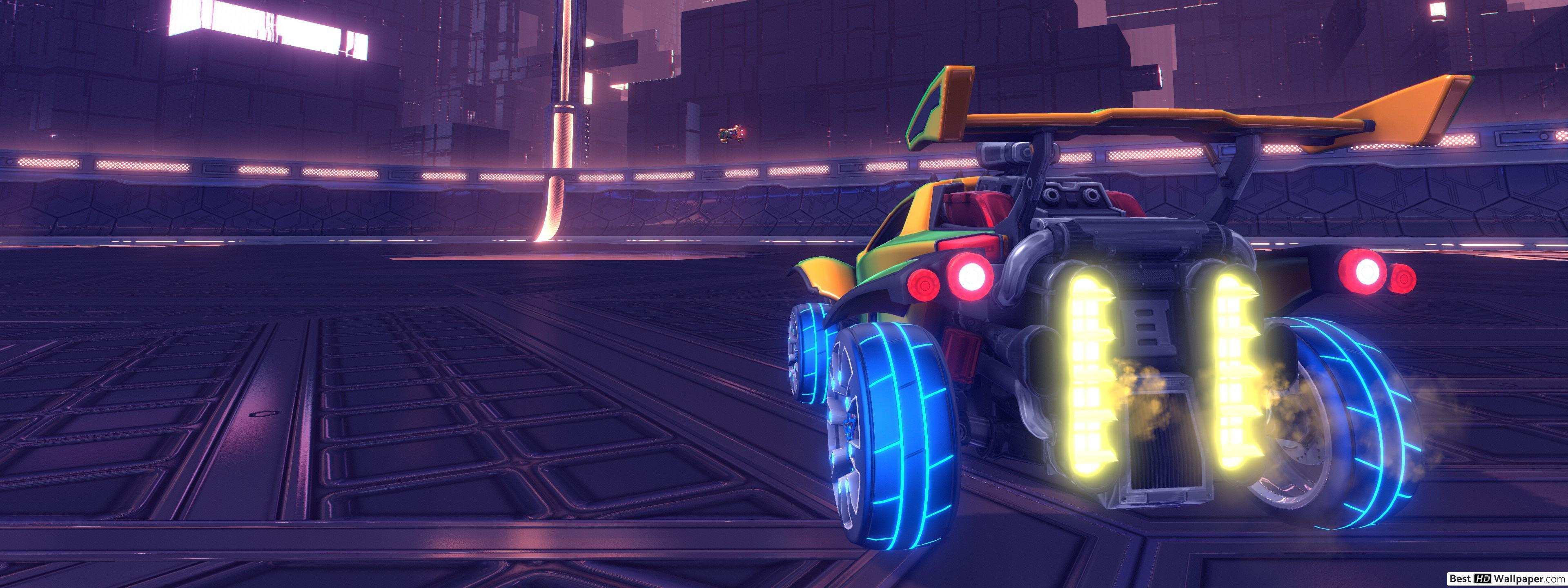 3840x1440 Futuristic F1 Rocket League HD wallpaper download