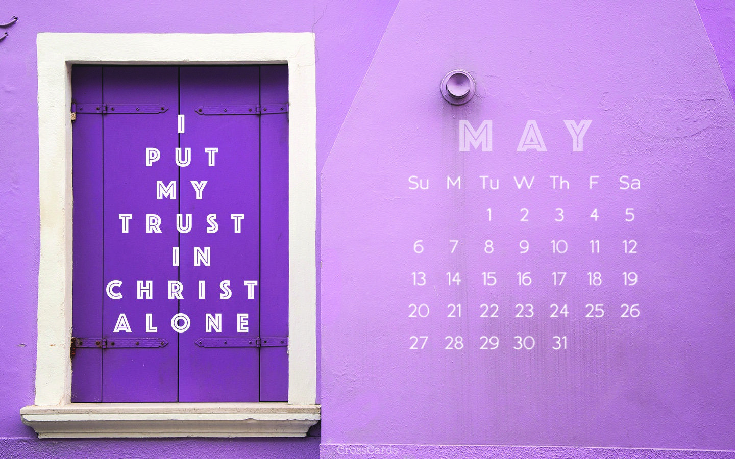 1440x900 May 2018 in Christ Desktop Calendar- Free May Wallpaper