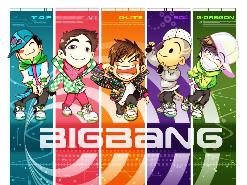 1024x768 Big Bang Pop Anime Image Board