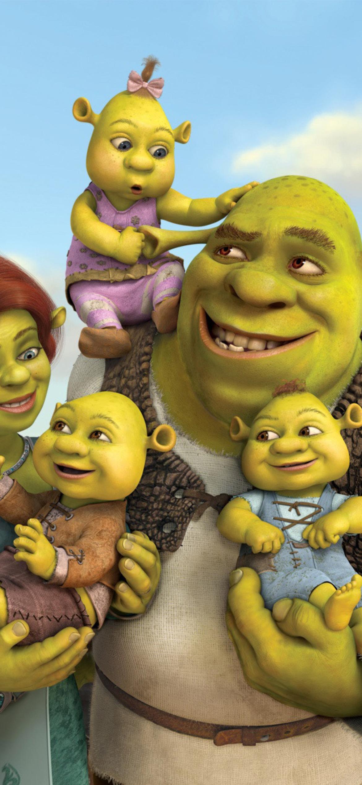 1170x2532 Shrek And Fiona's Babies Wallpaper for iPhone 12 Pro