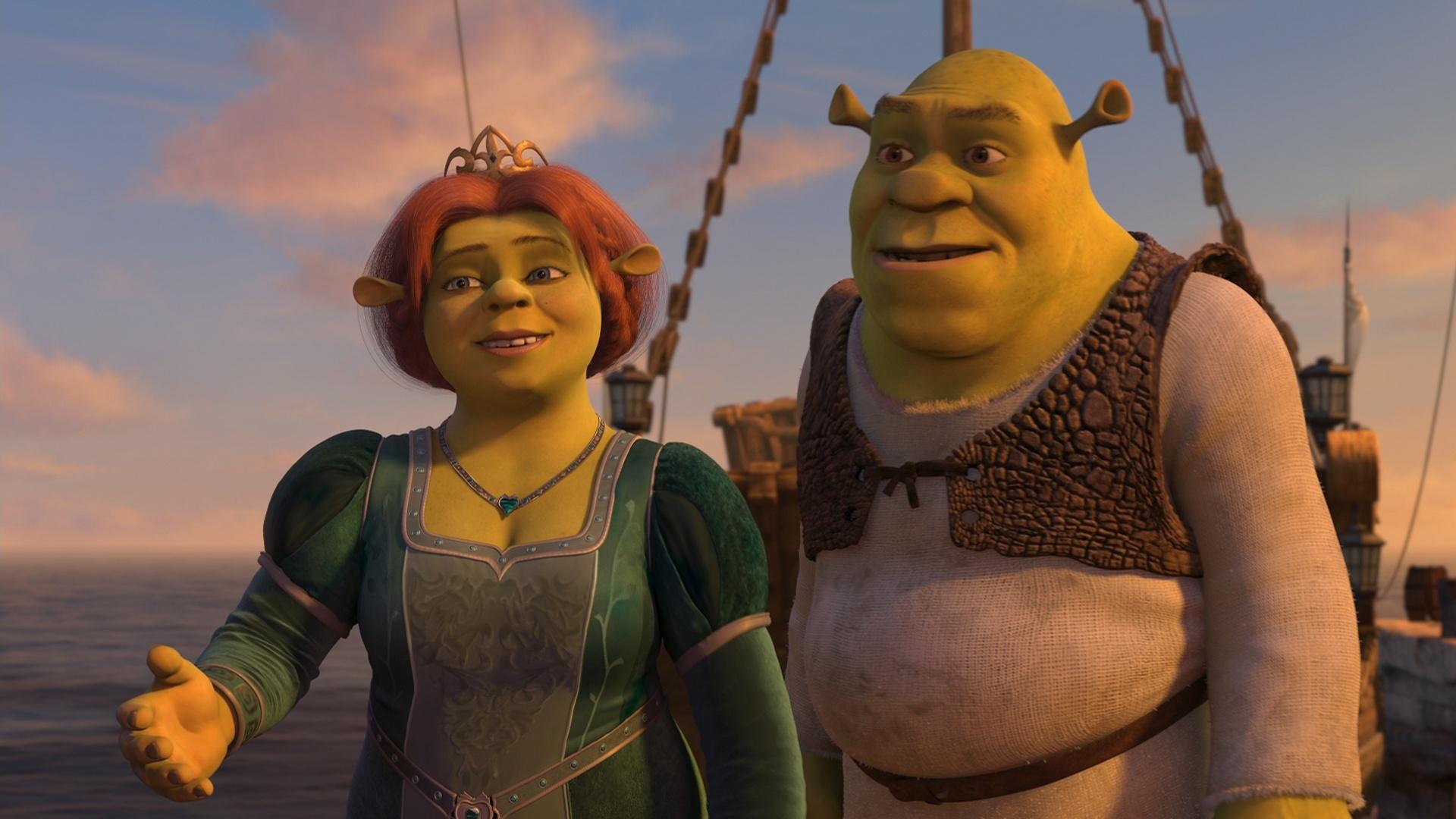 1920x1080 Download wallpaper love, Shrek, Shrek, Fiona, section films in resolution 1920x1080