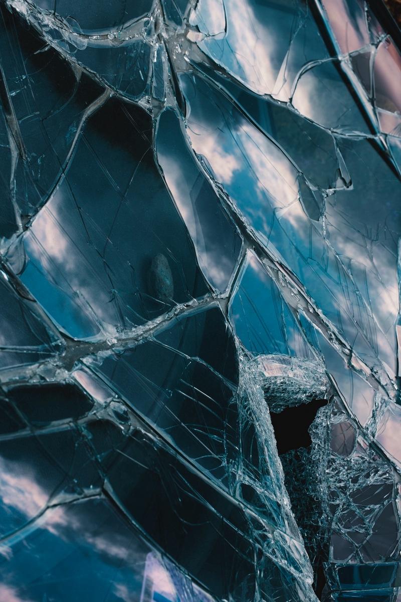 800x1200 Wallpaper Glass, Broken, Cranny, Shards, Texture