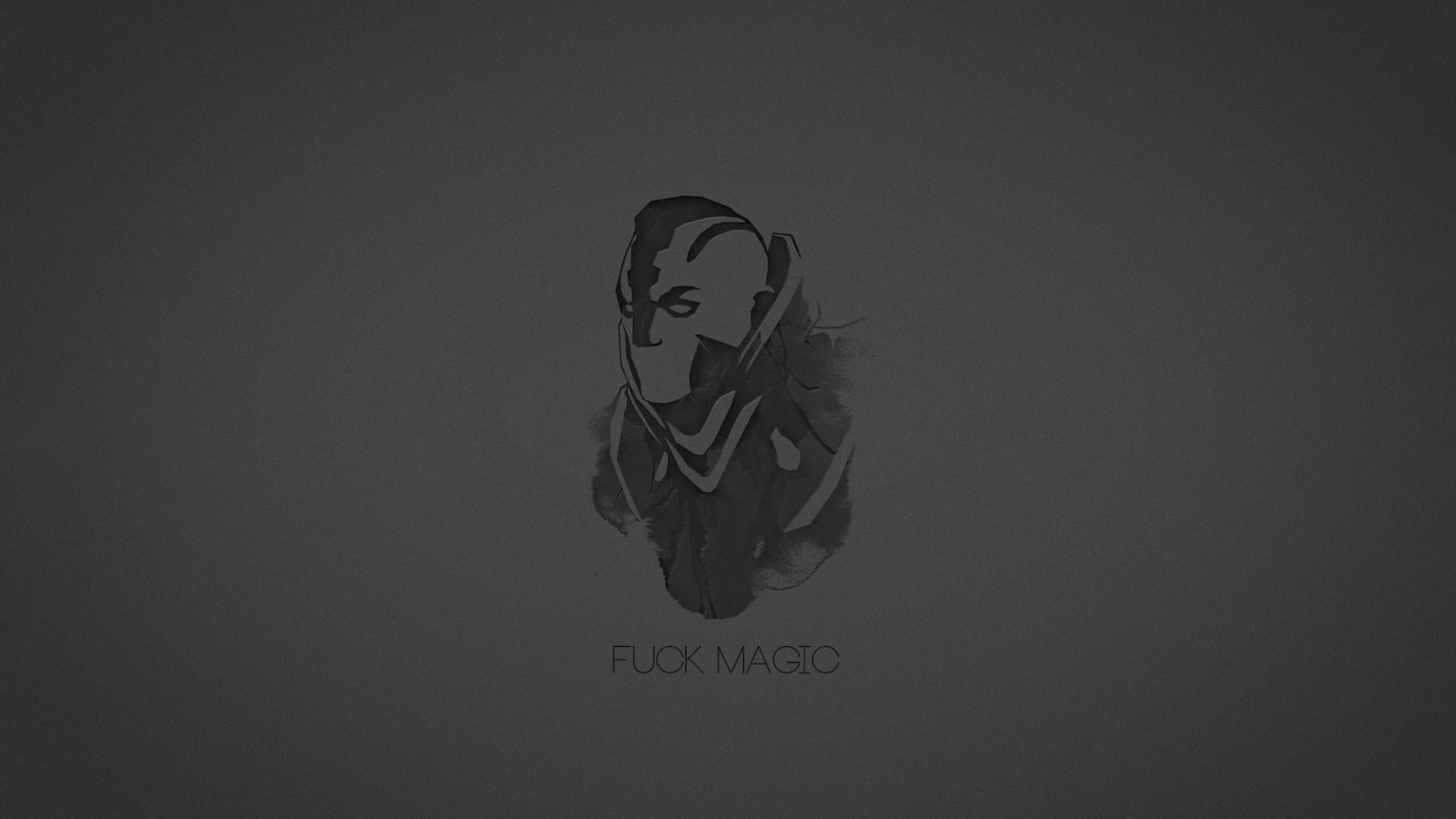 1920x1080 Minimalistic Gray Dota Simple Anti Mage Wallpaper