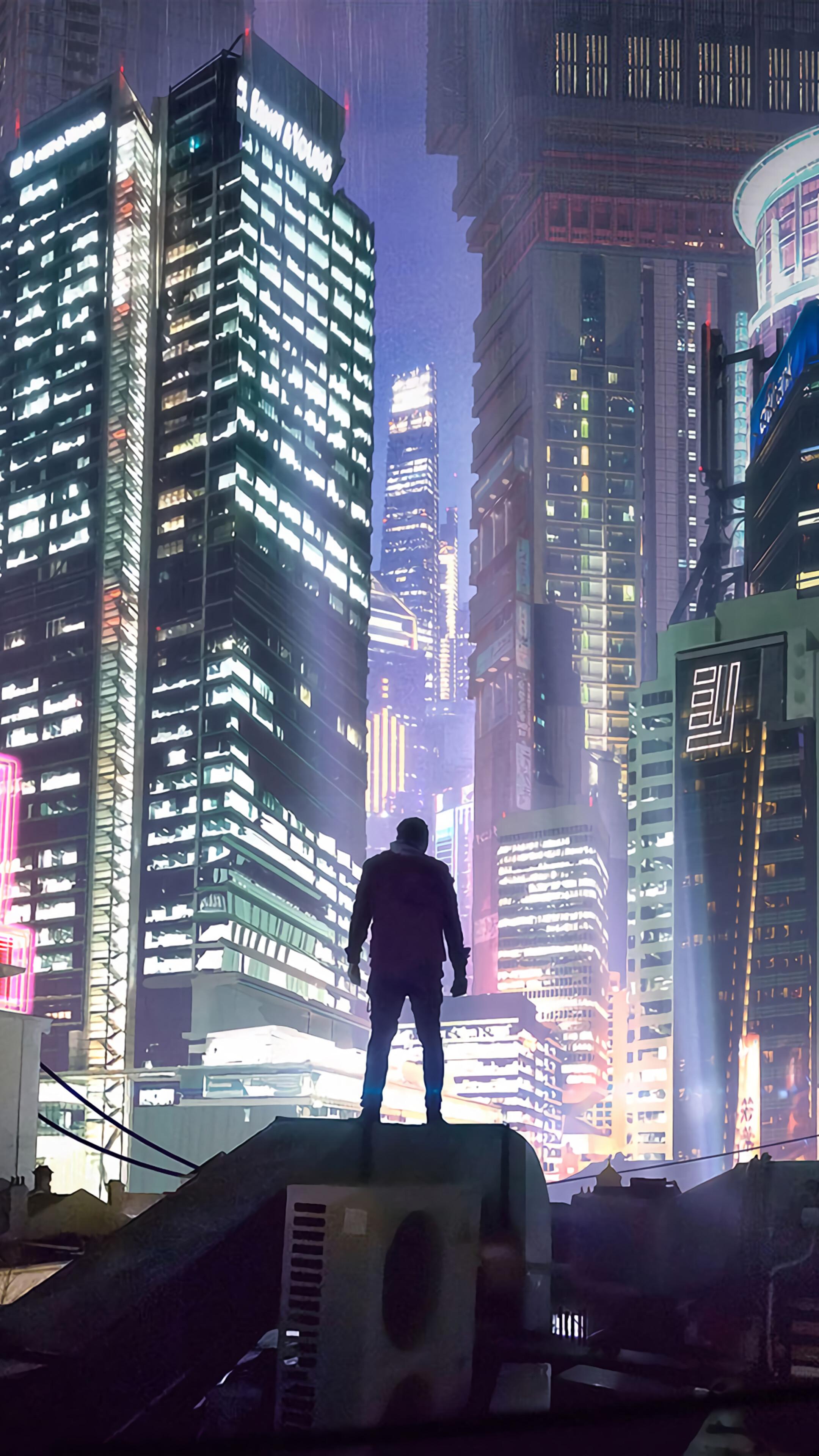 2160x3840 Cyberpunk, City, Night, Buildings, Sci, If, 4K phone HD Wallpaper, Image, Background, Photo and Picture. Mocah HD Wallpaper