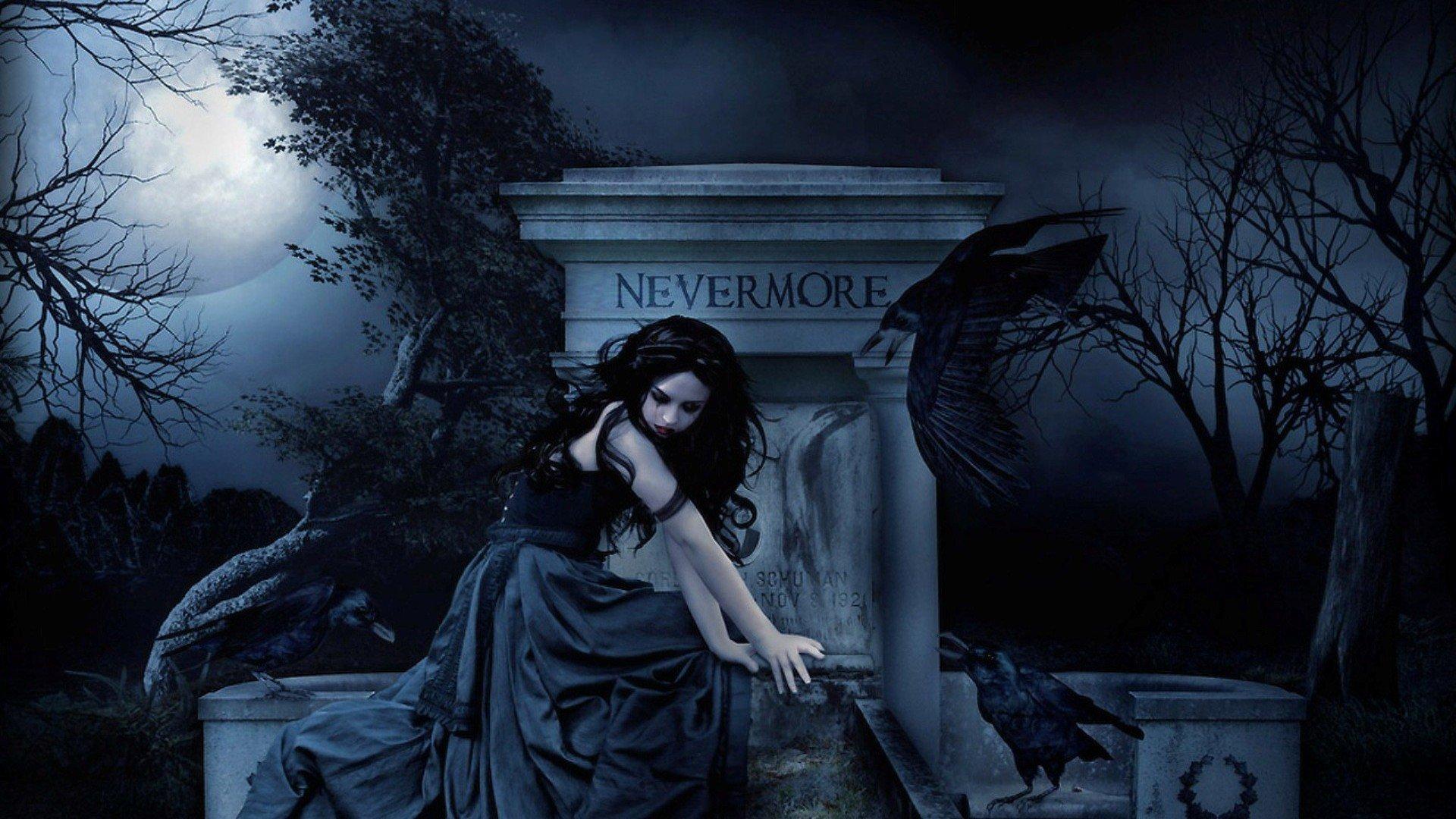1920x1080 Gothic Fantasy Girl HD Wallpaper