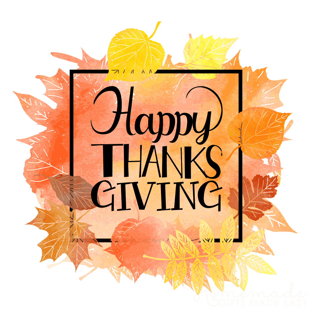 1080x1080 Happy Thanksgiving Image for 2021