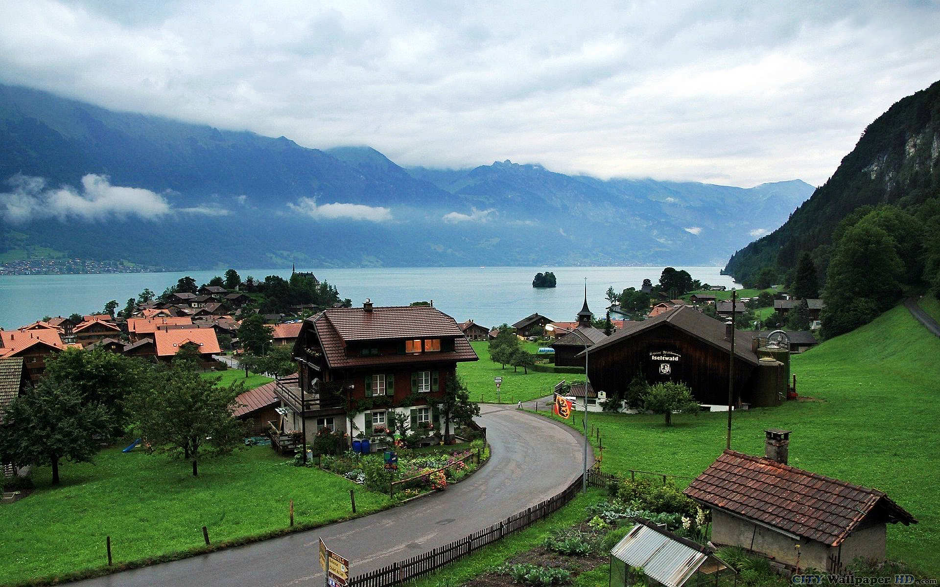1920x1200 Lake Brienz Switzerland Wallpaper