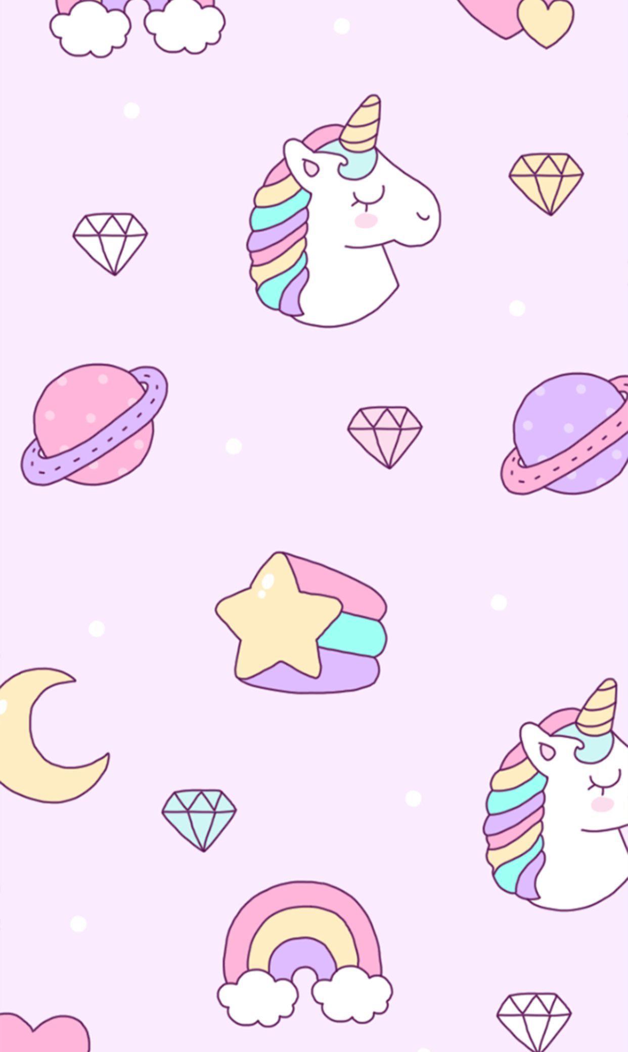 Sfondi Unicorni Kawaii Unicorni Sfondi Kawaii In Hd Per Whatsapp Blocco