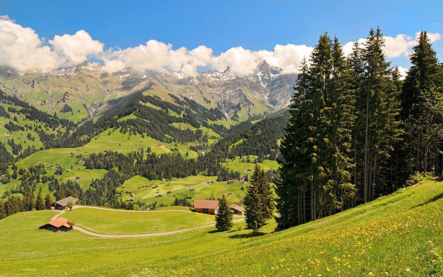 1440x900 Small Swiss Village